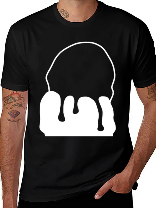 Abstract Drip Graphic T-Shirt - Modern Art Tee
