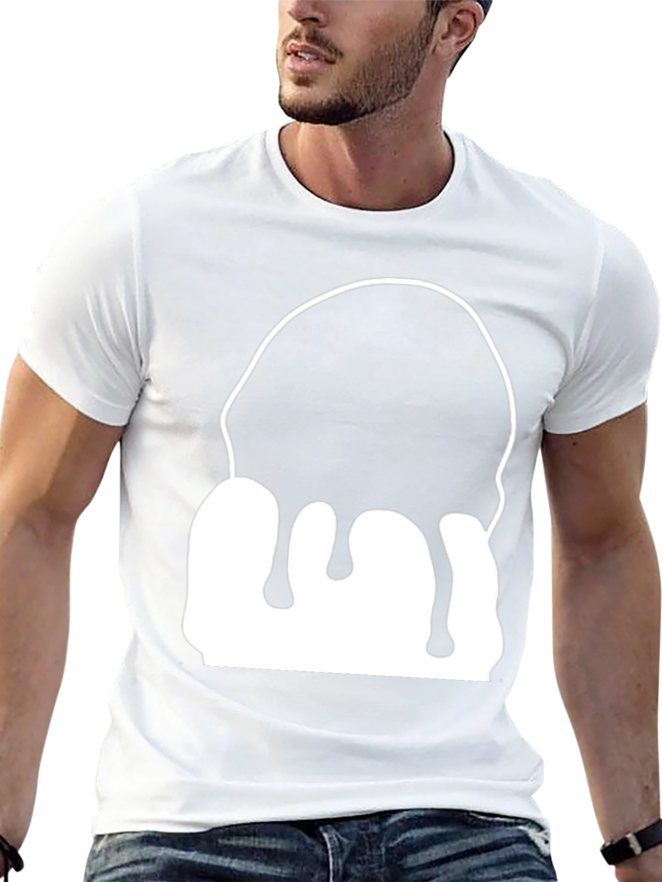 Abstract Drip Graphic T-Shirt - Modern Art Tee