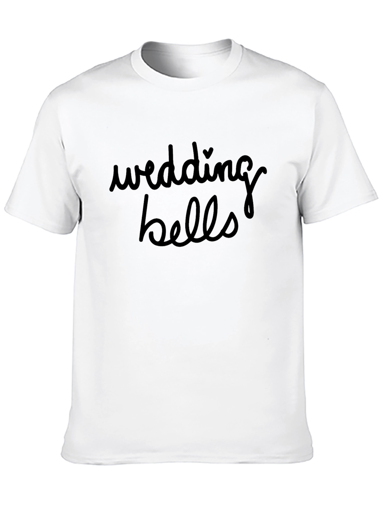Wedding Bells Graphic Tee - Black Cotton T-Shirt