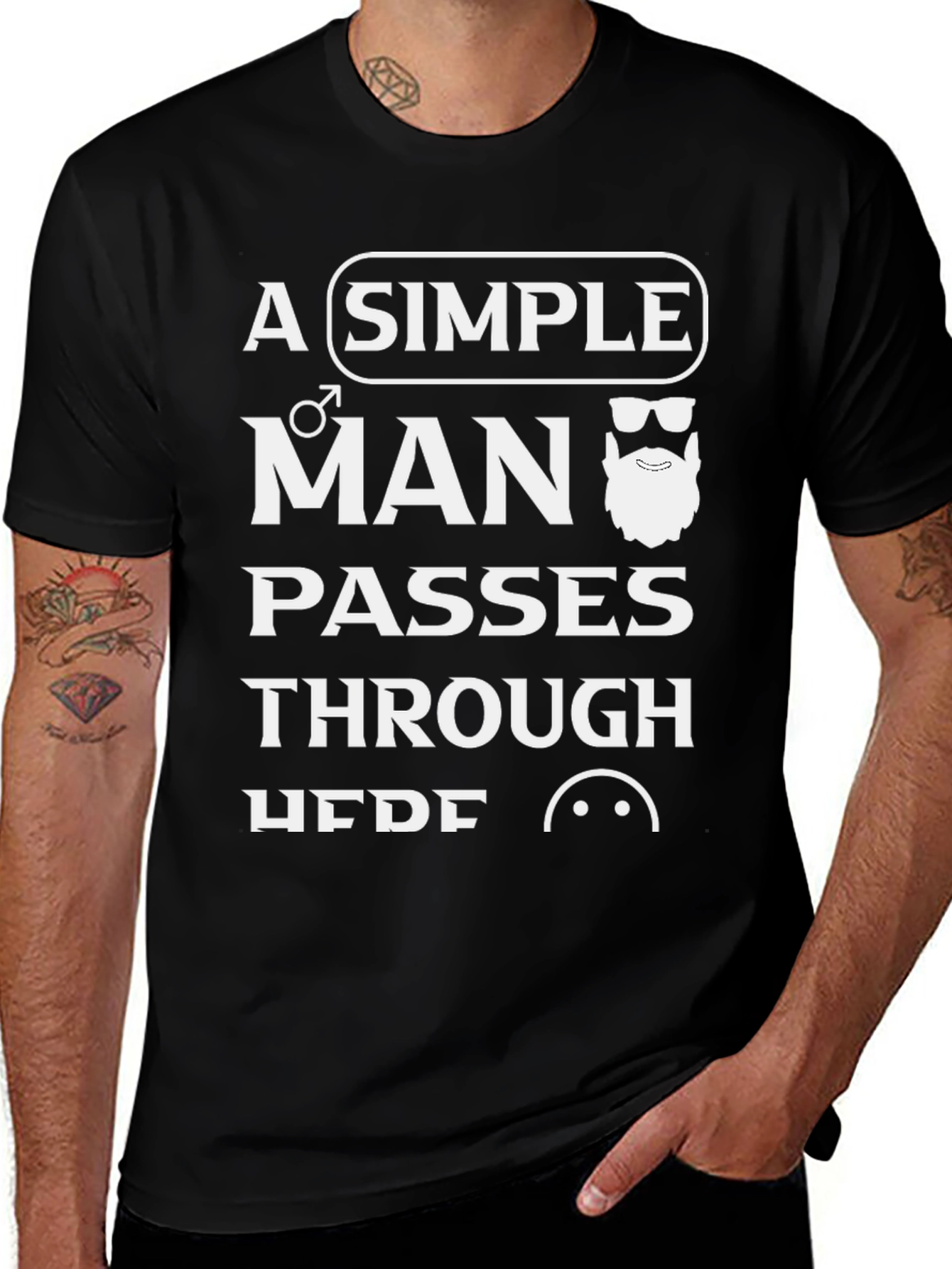 A Simple Man T-Shirt - Stylish Graphic Tee
