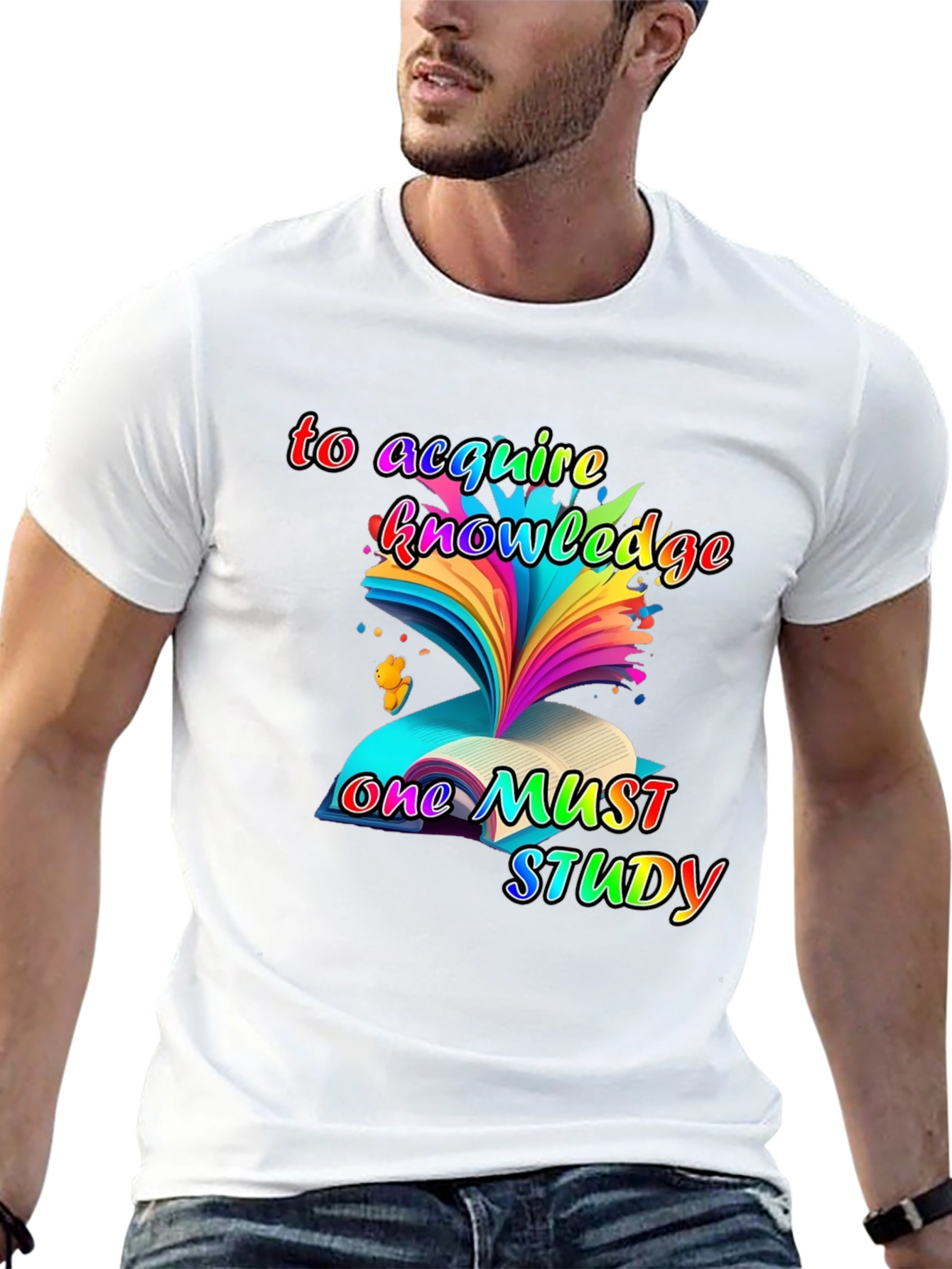 Acquire Knowledge Black T-Shirt