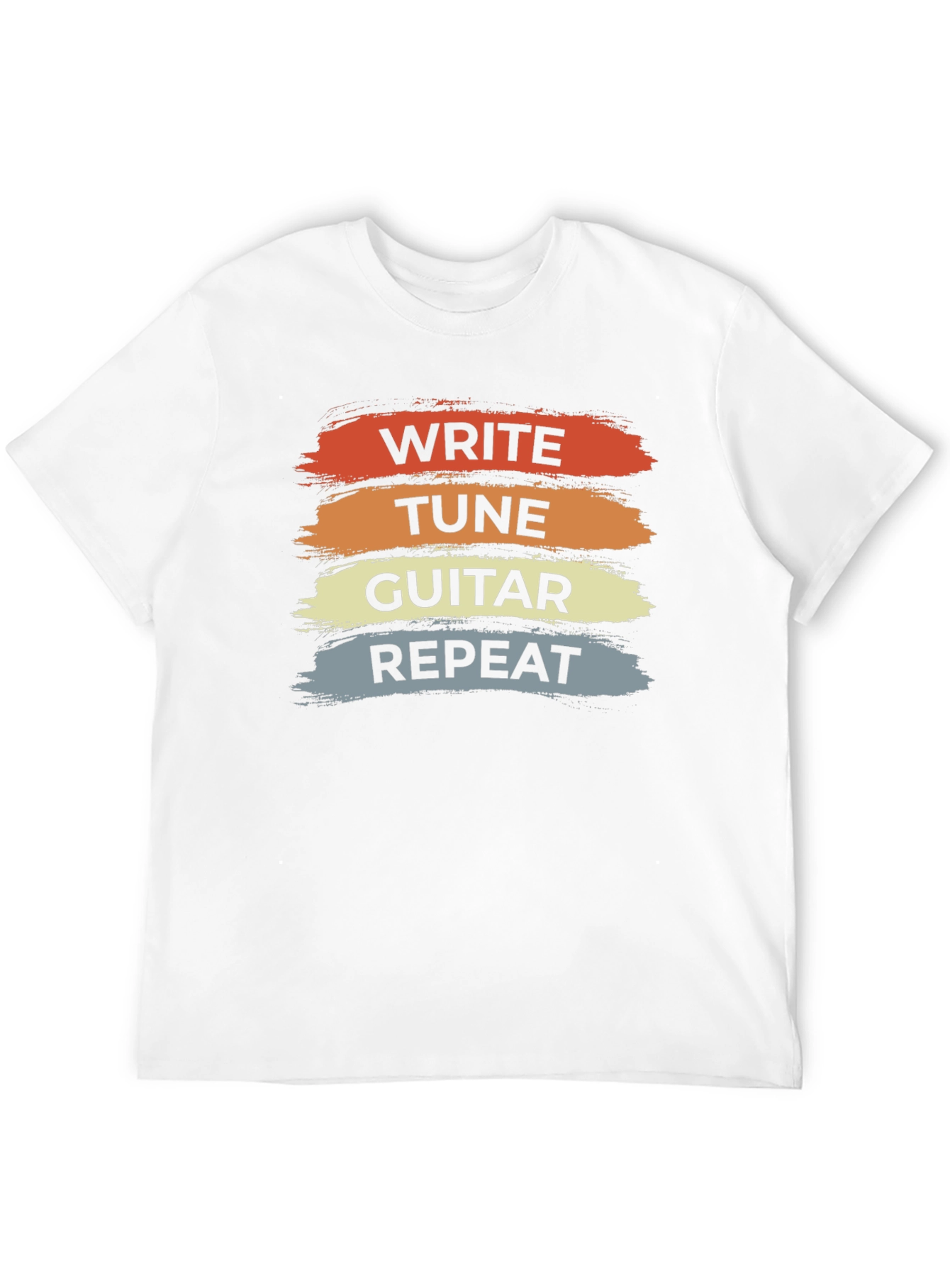 Write Tune Guitar Repeat T-Shirt - Music Lover Tee