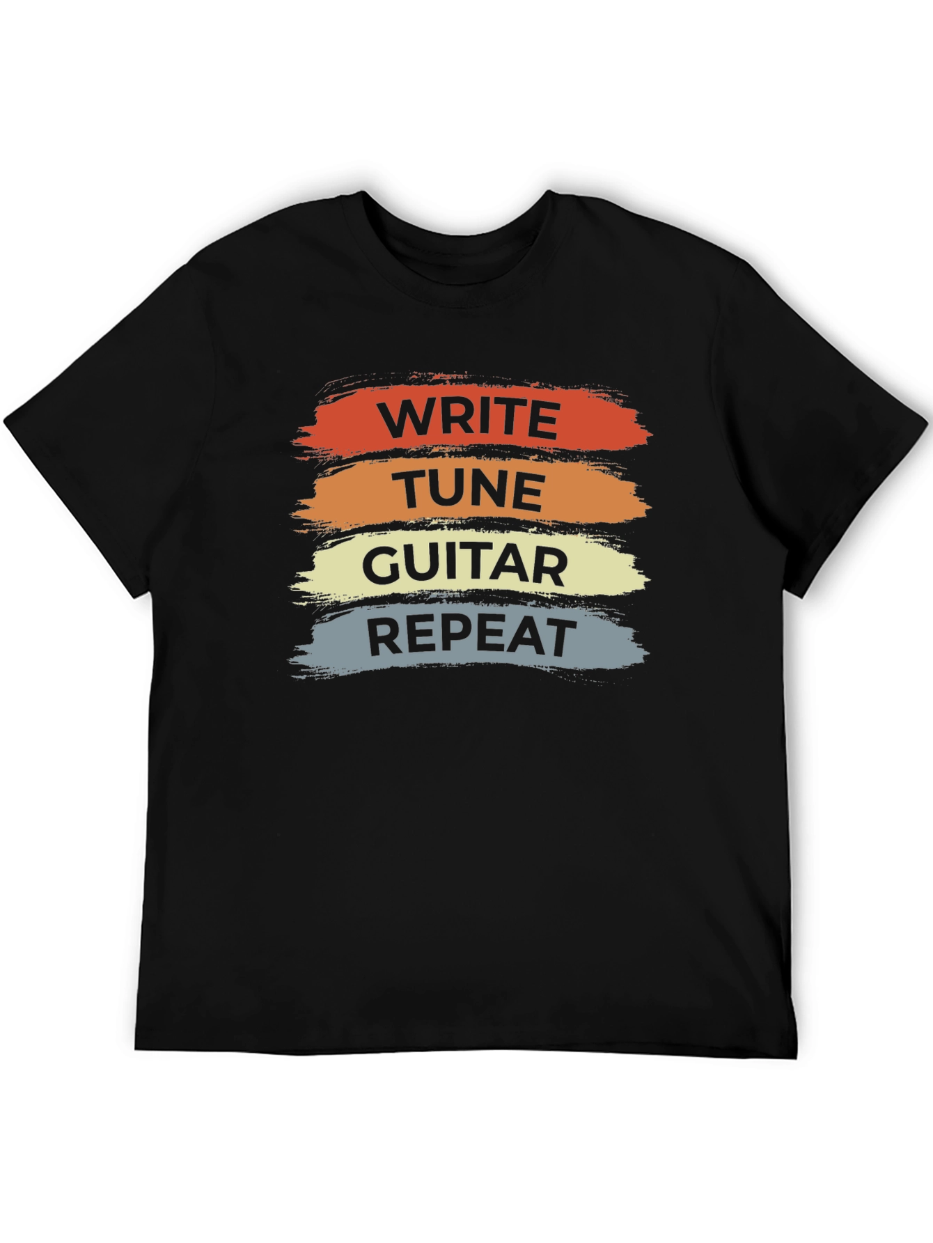 Write Tune Guitar Repeat T-Shirt - Music Lover Tee