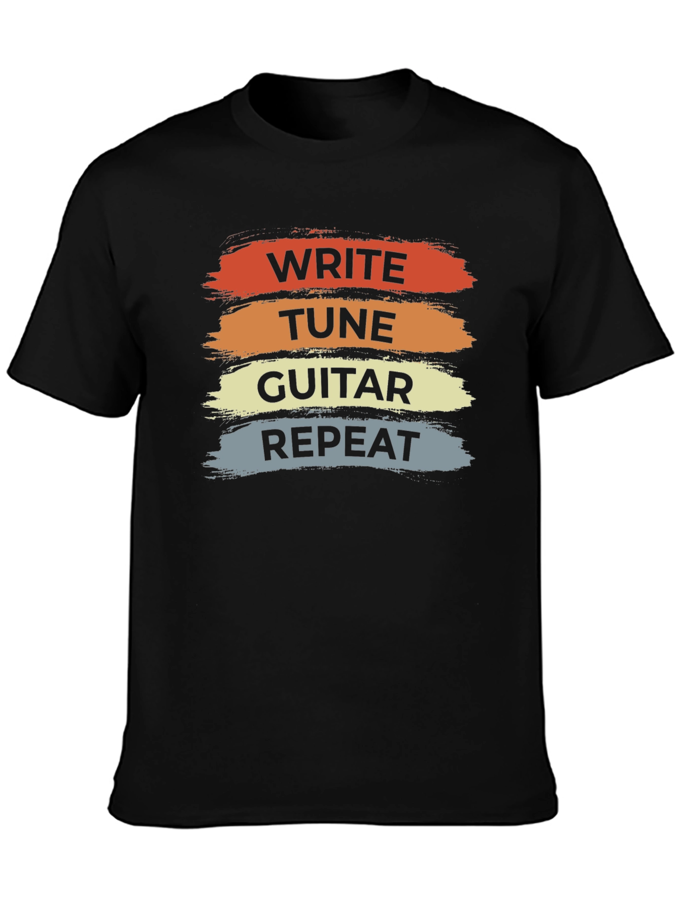 Write Tune Guitar Repeat T-Shirt - Music Lover Tee
