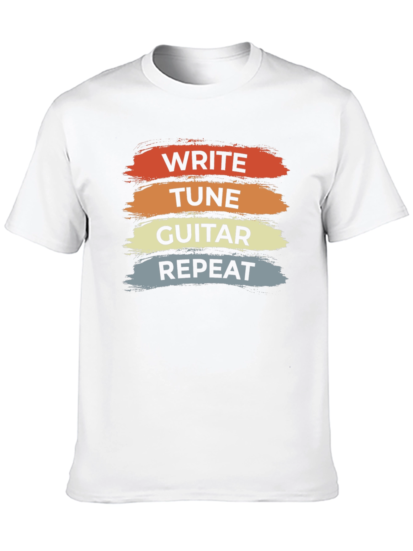 Write Tune Guitar Repeat T-Shirt - Music Lover Tee