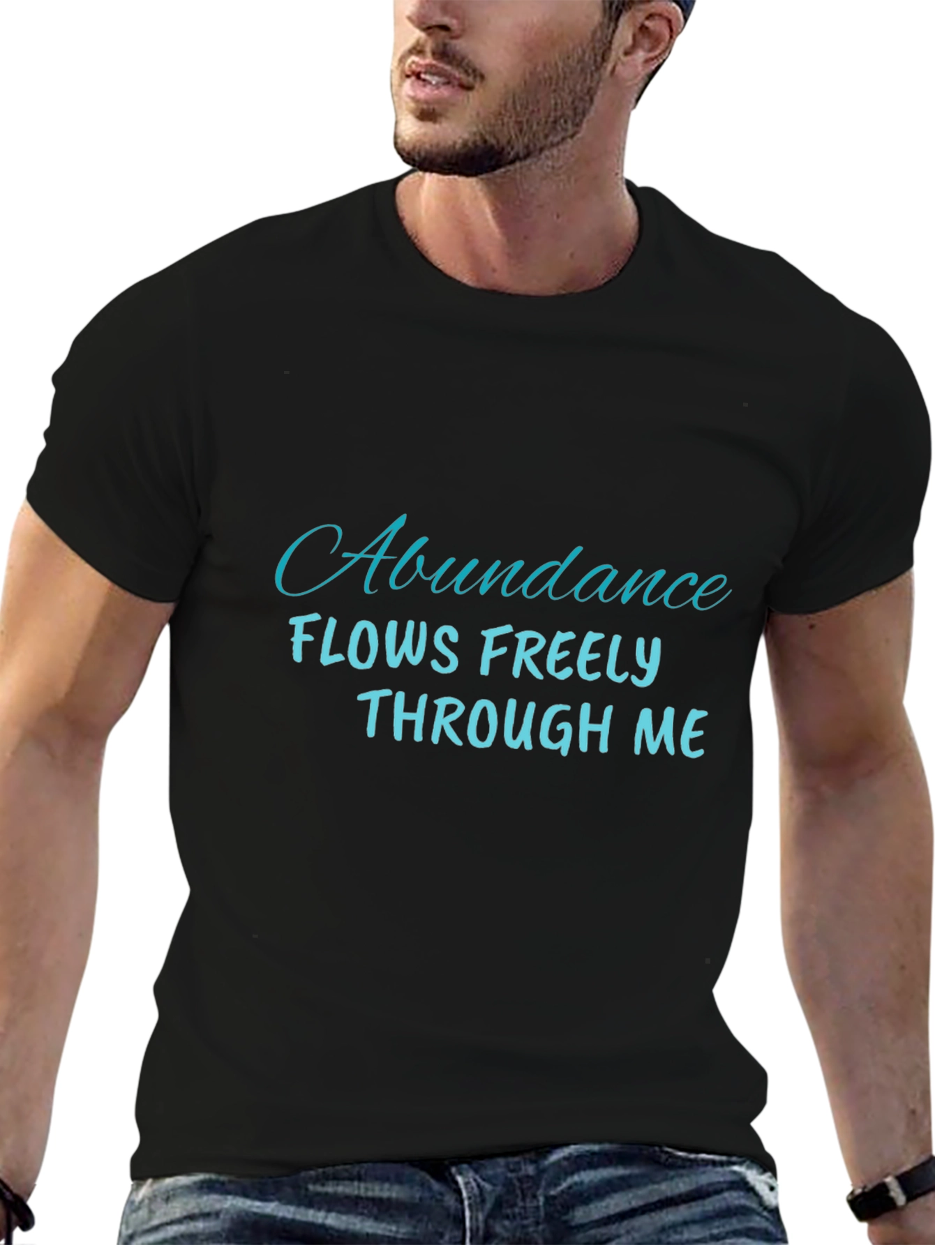 Abundance Flows Freely T-Shirt - Positive Affirmation