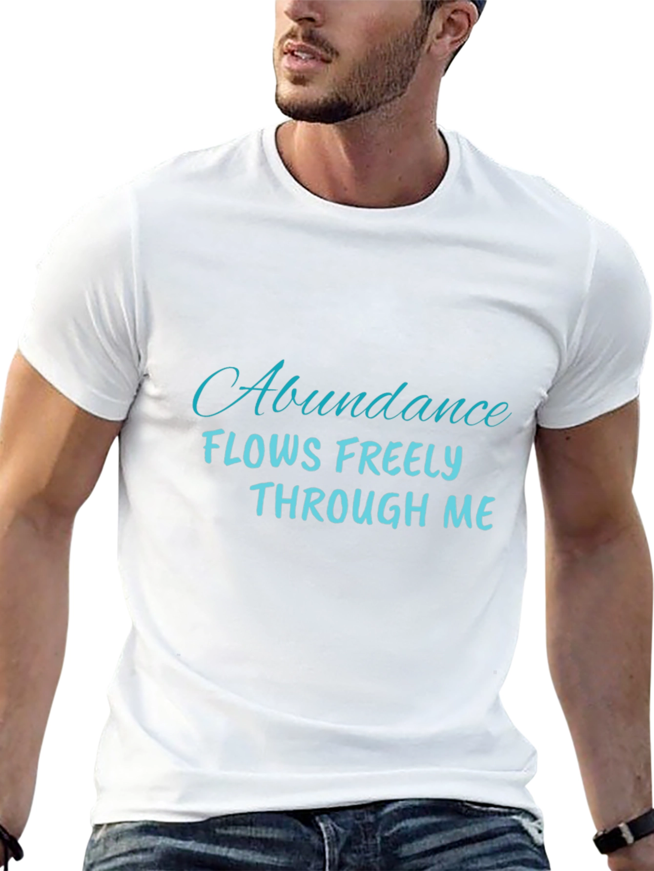Abundance Flows Freely T-Shirt - Positive Affirmation