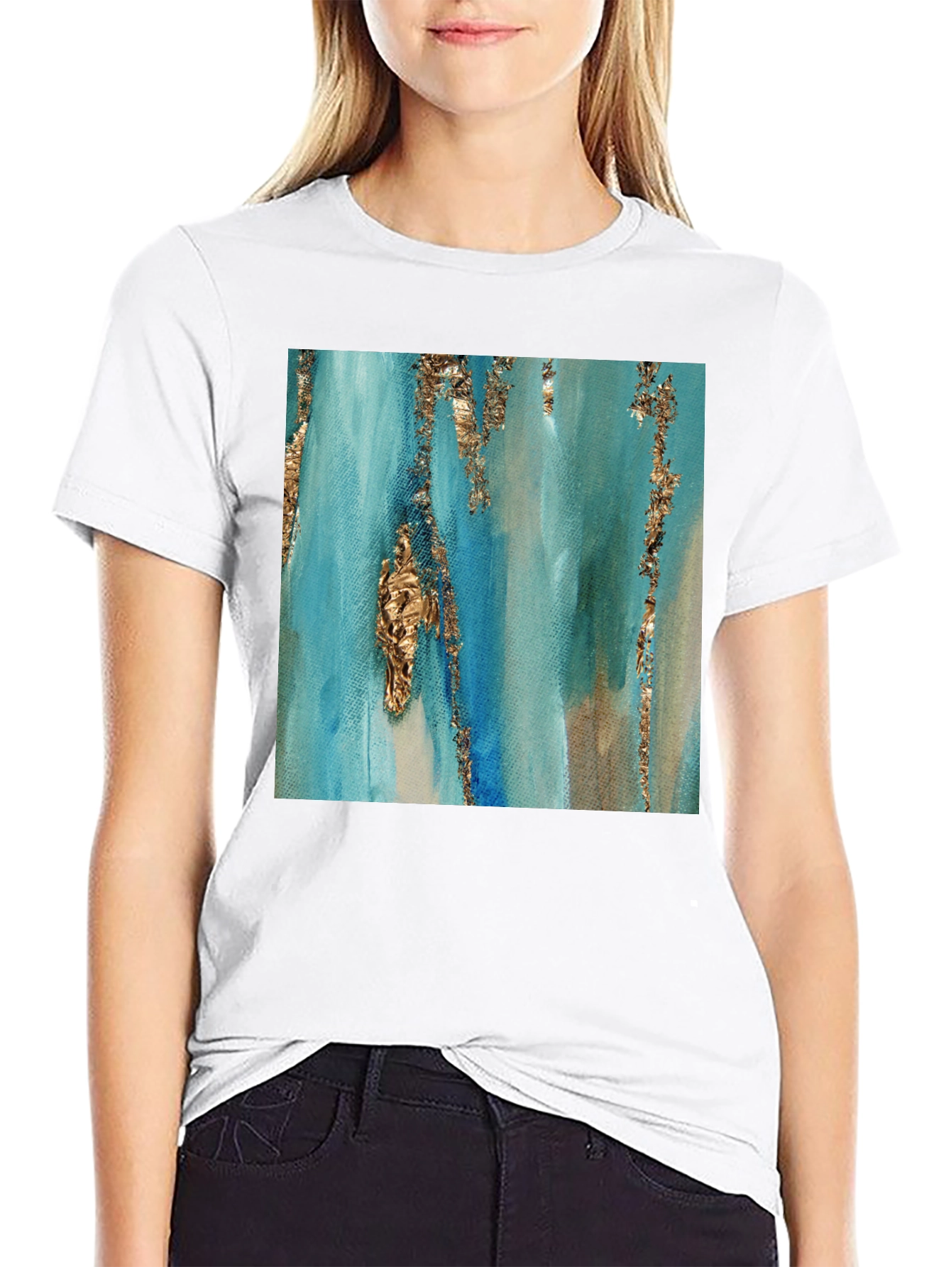 Abstract Art Black T-Shirt