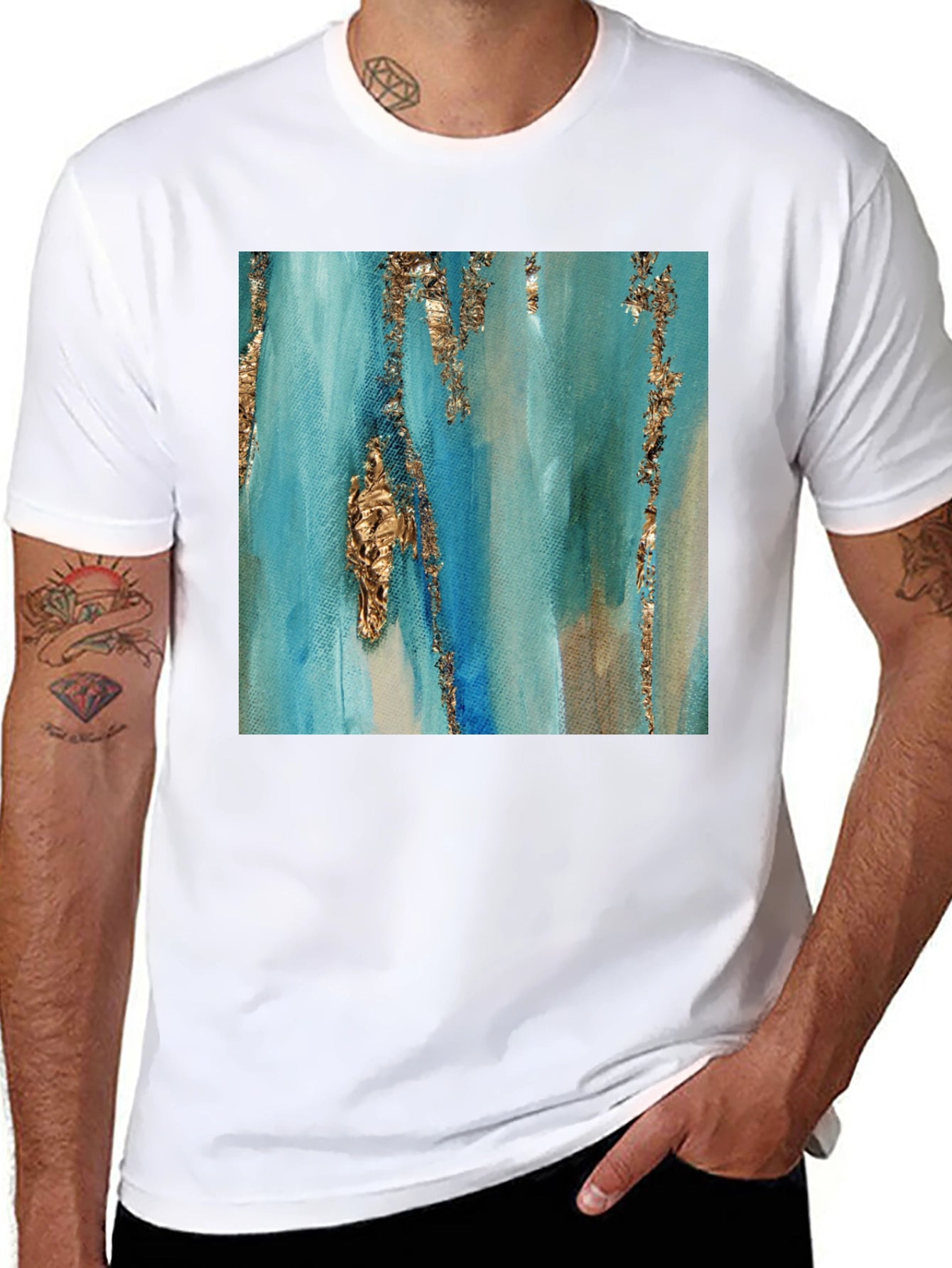 Abstract Art Black T-Shirt