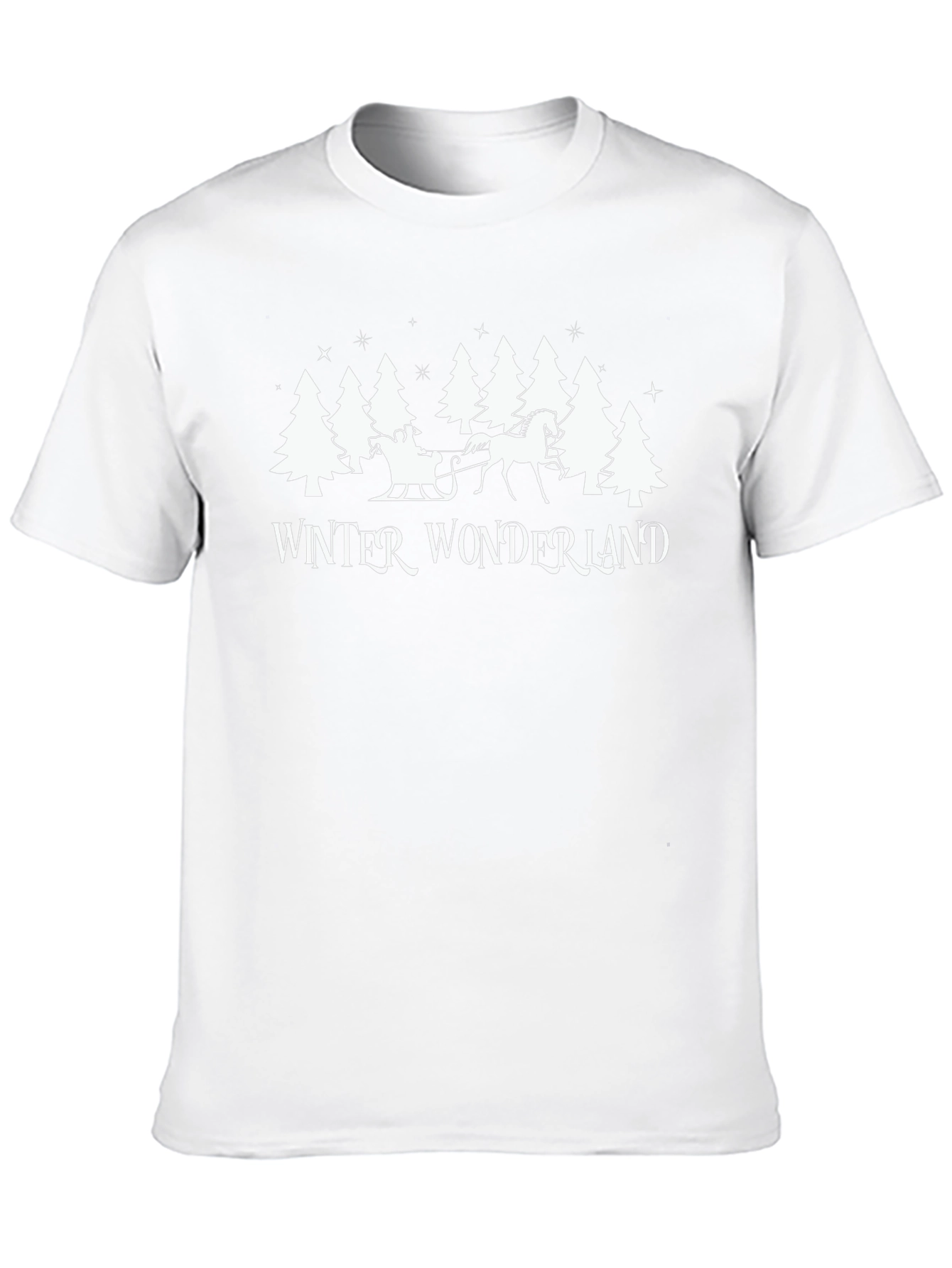 Winter Wonderland Graphic Tee - Black Holiday T-Shirt