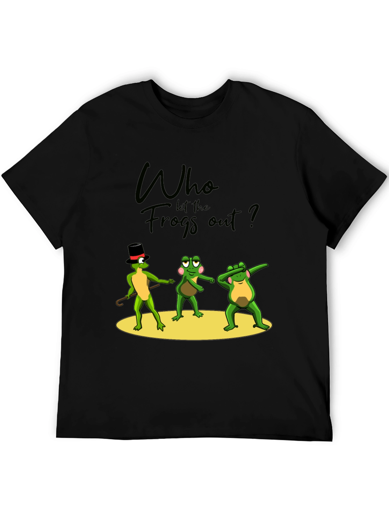 Who Let the Frogs Out? Funny Graphic T-Shirt