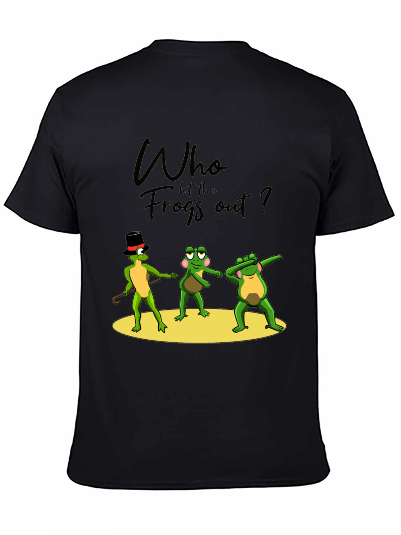 Who Let the Frogs Out? Funny Graphic T-Shirt