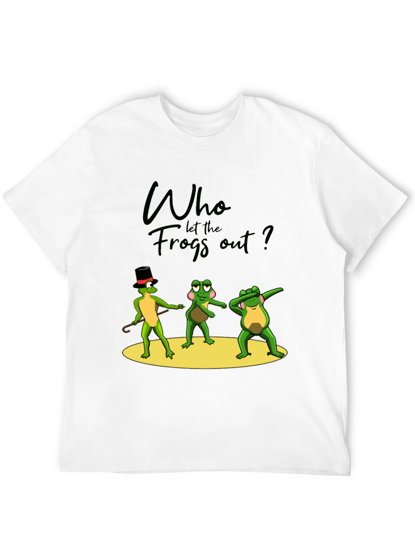 Who Let the Frogs Out? Funny Graphic T-Shirt