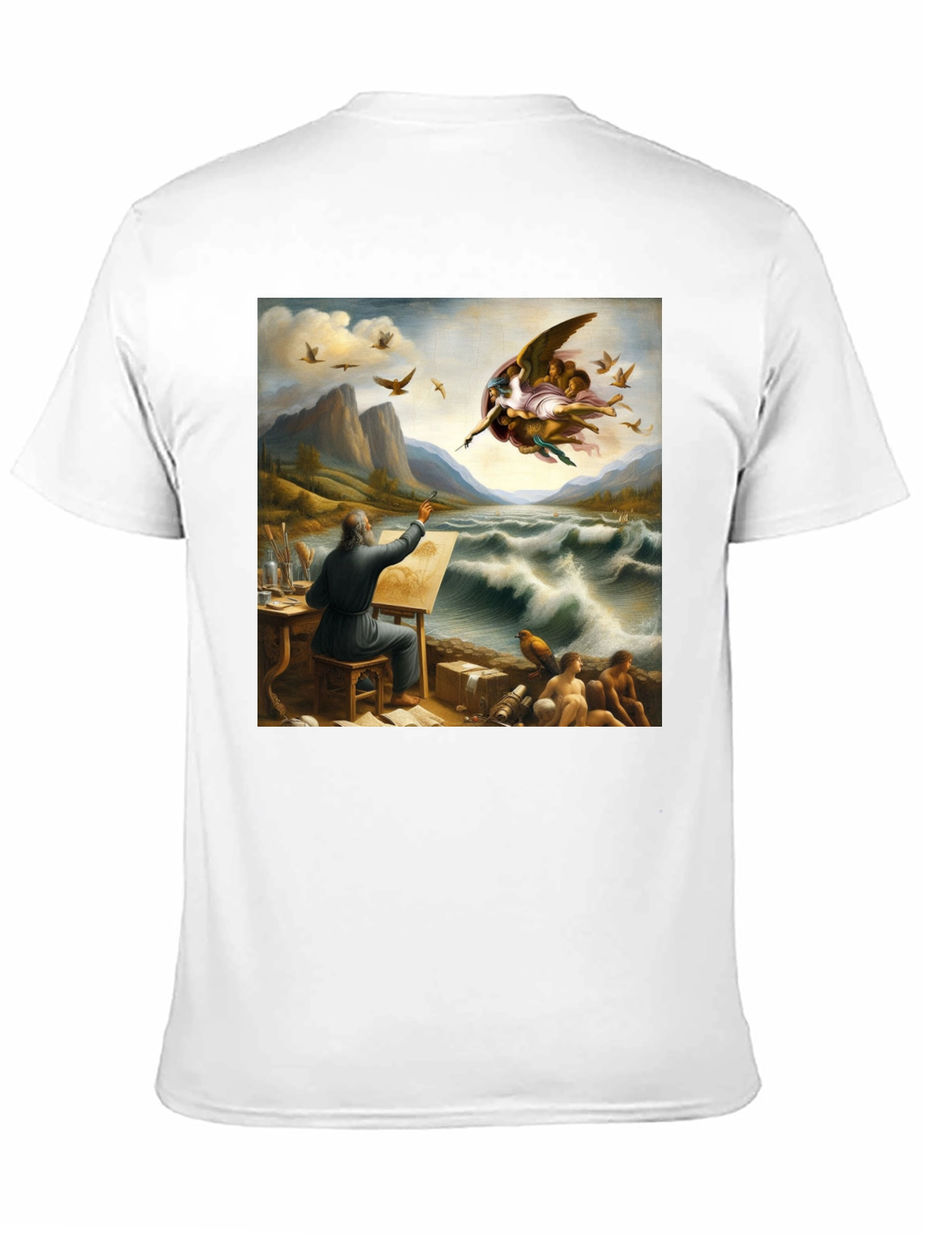 Artistic T-Shirt: Painter Sea Creation