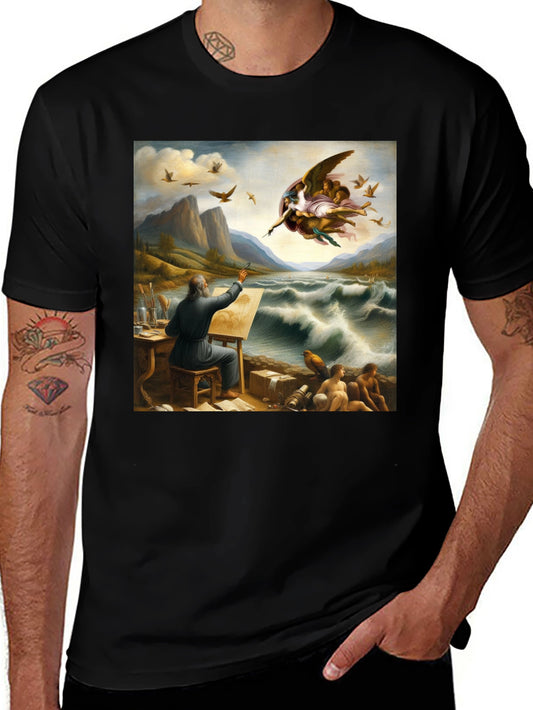 Artistic T-Shirt: Painter Sea Creation
