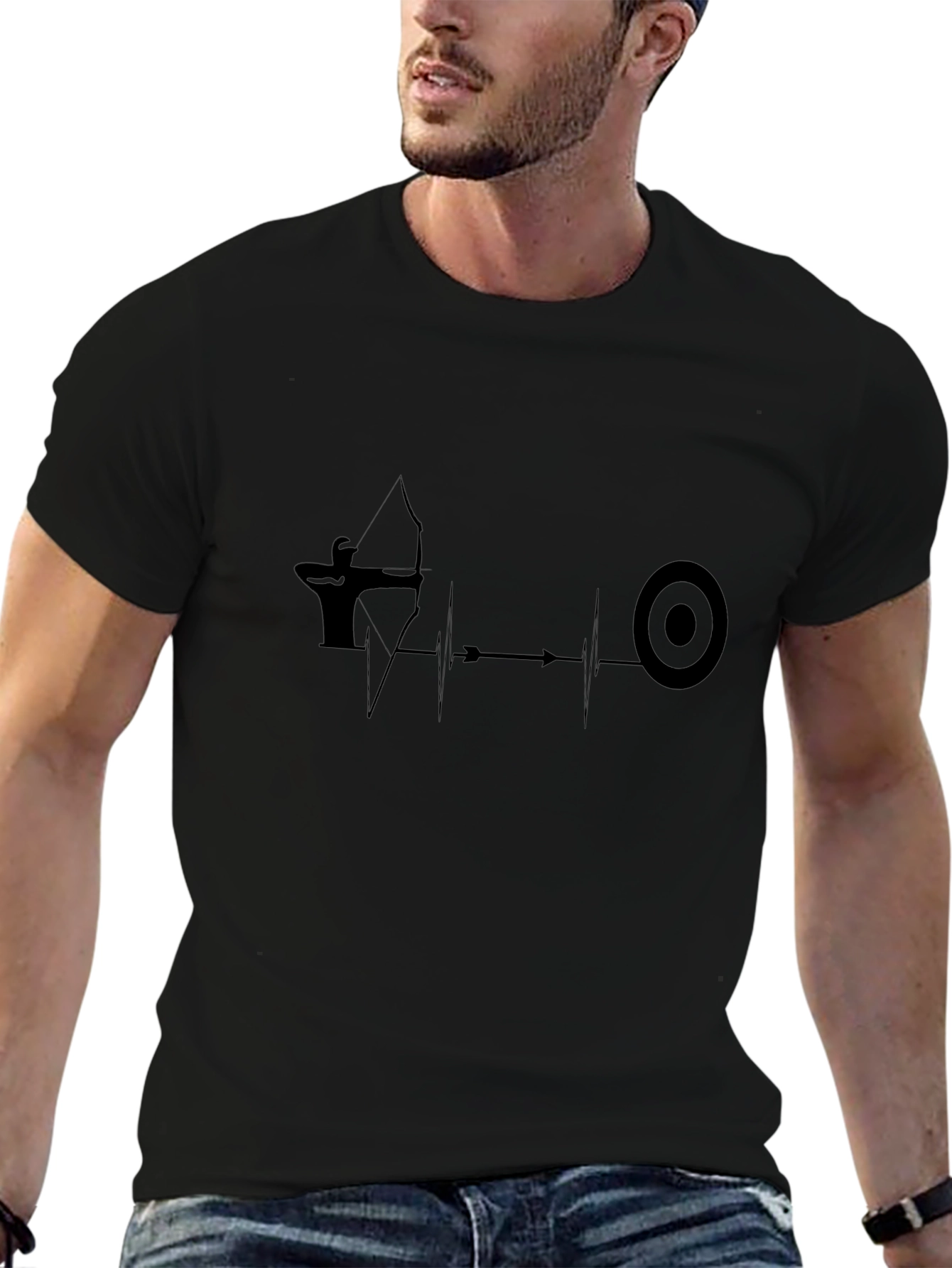 Archery Heartbeat T-Shirt - Archers Life Line Tee