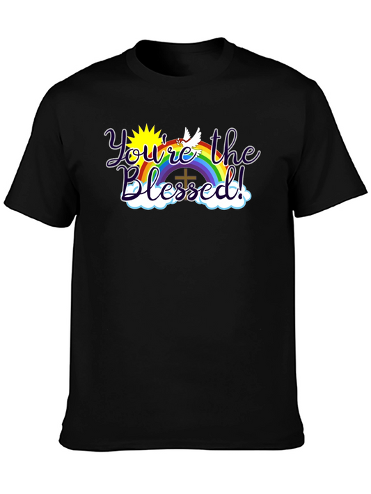Youre the Blessed! Christian Rainbow Graphic T-Shirt