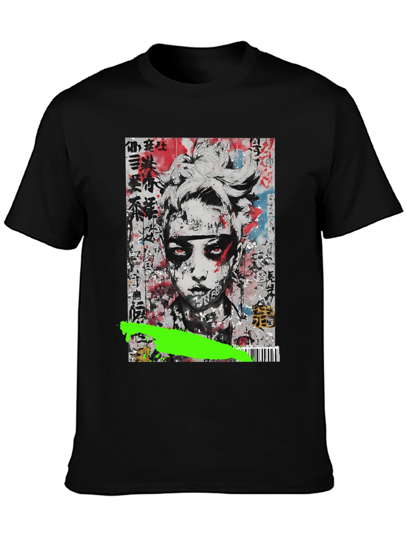 Abstract Graphic Tee - Black
