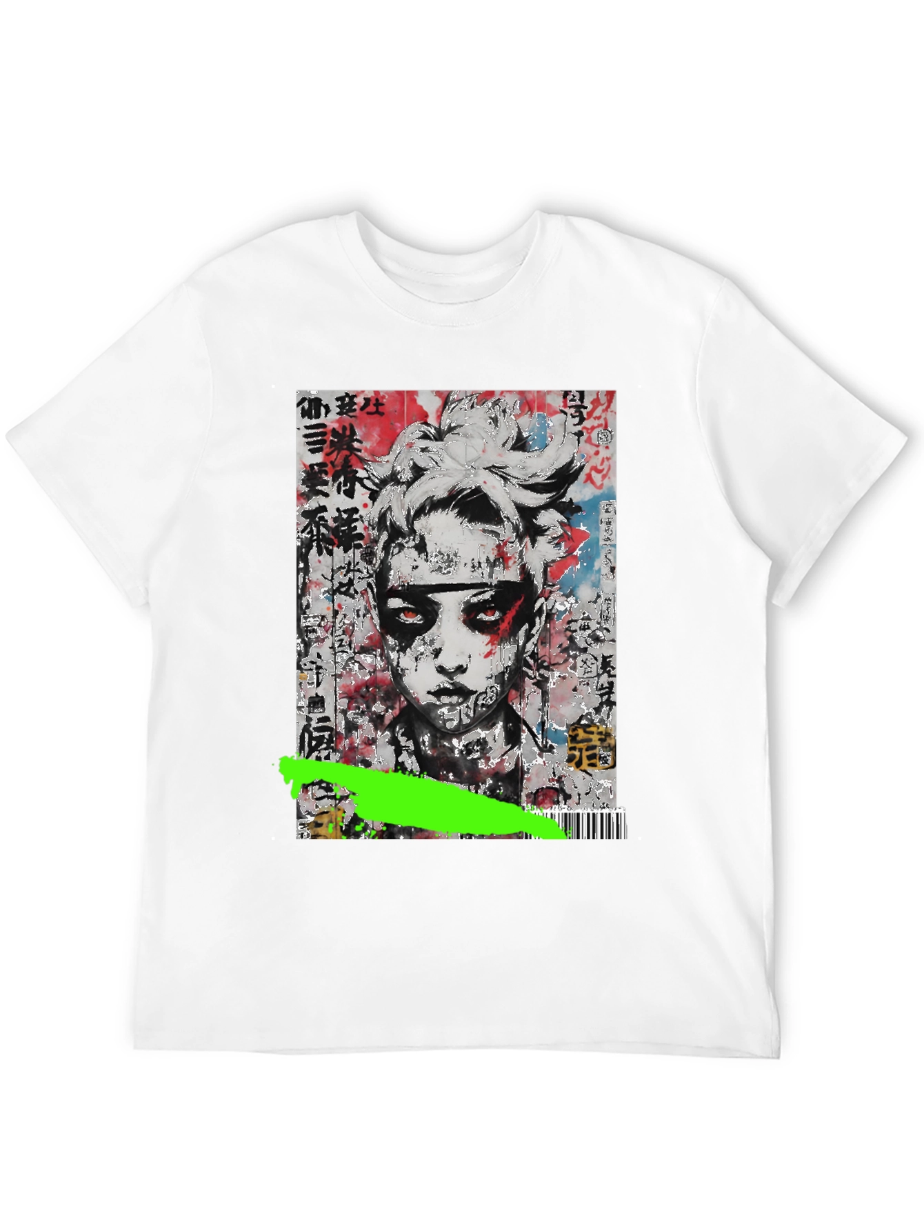 Abstract Graphic Tee - Black