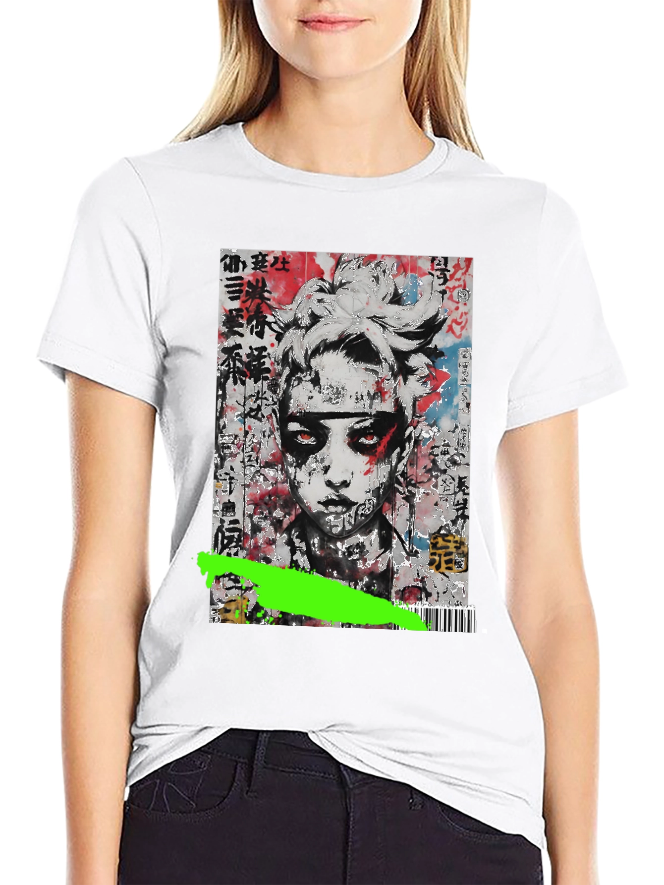 Abstract Graphic Tee - Black