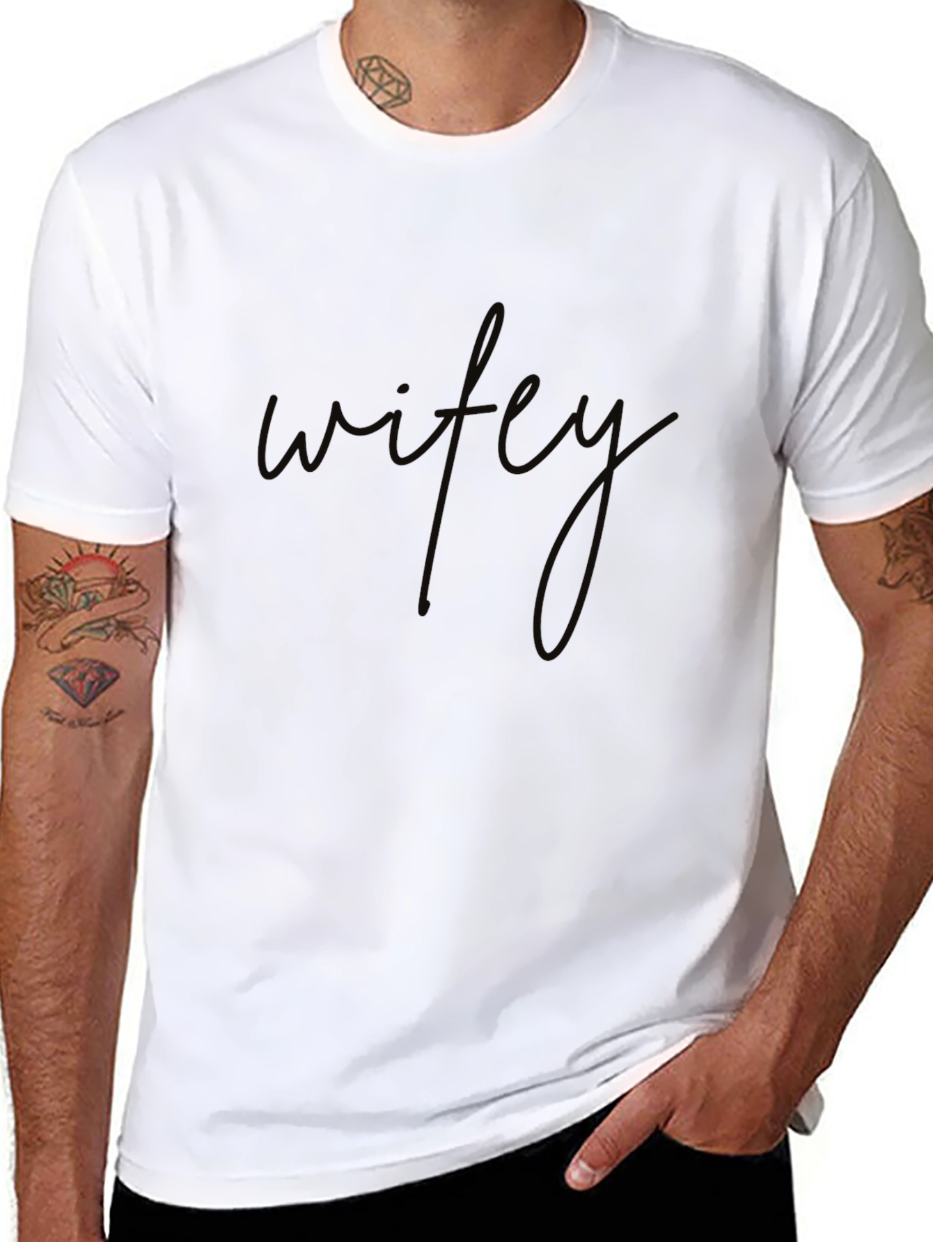 Wifey Black Graphic Tee