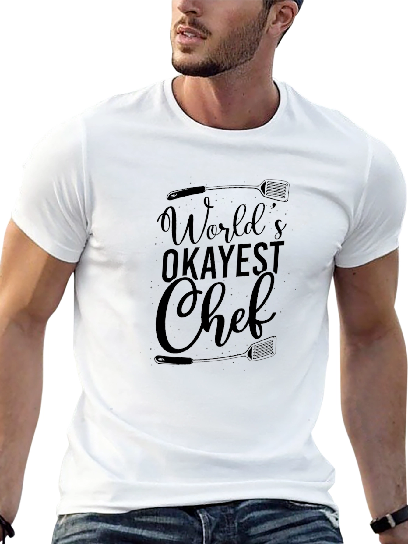 Worlds Okayest Chef - Funny Graphic Tee