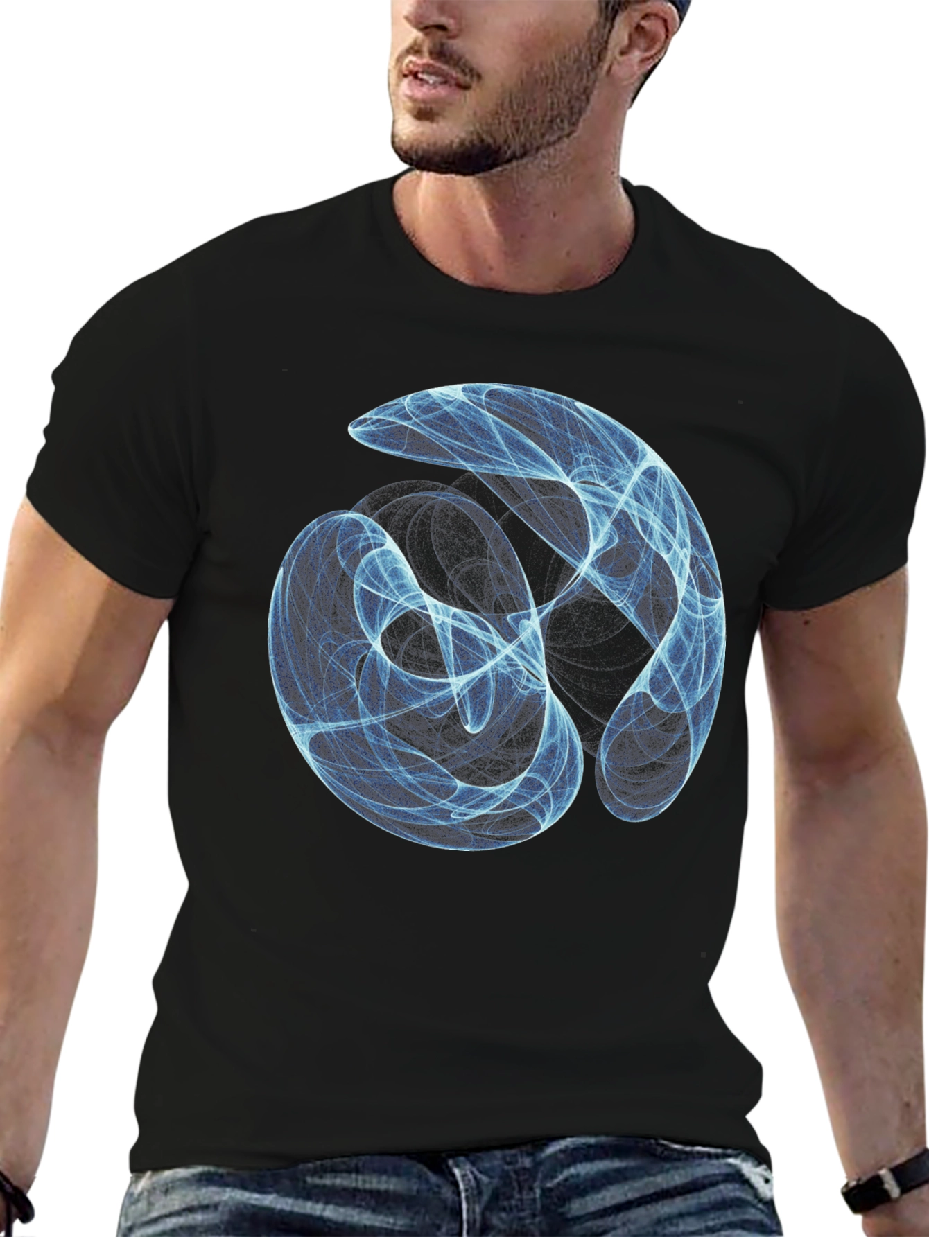 Abstract Swirl T-Shirt - Modern Graphic Tee