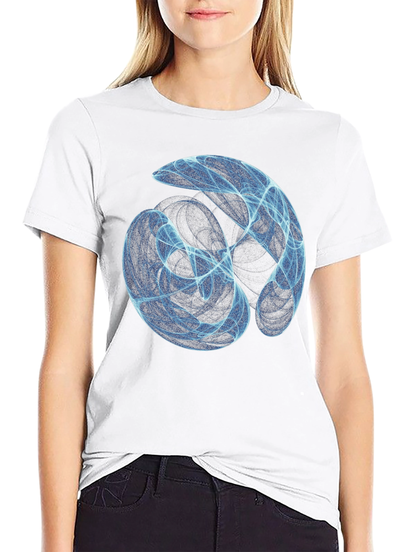 Abstract Swirl T-Shirt - Modern Graphic Tee