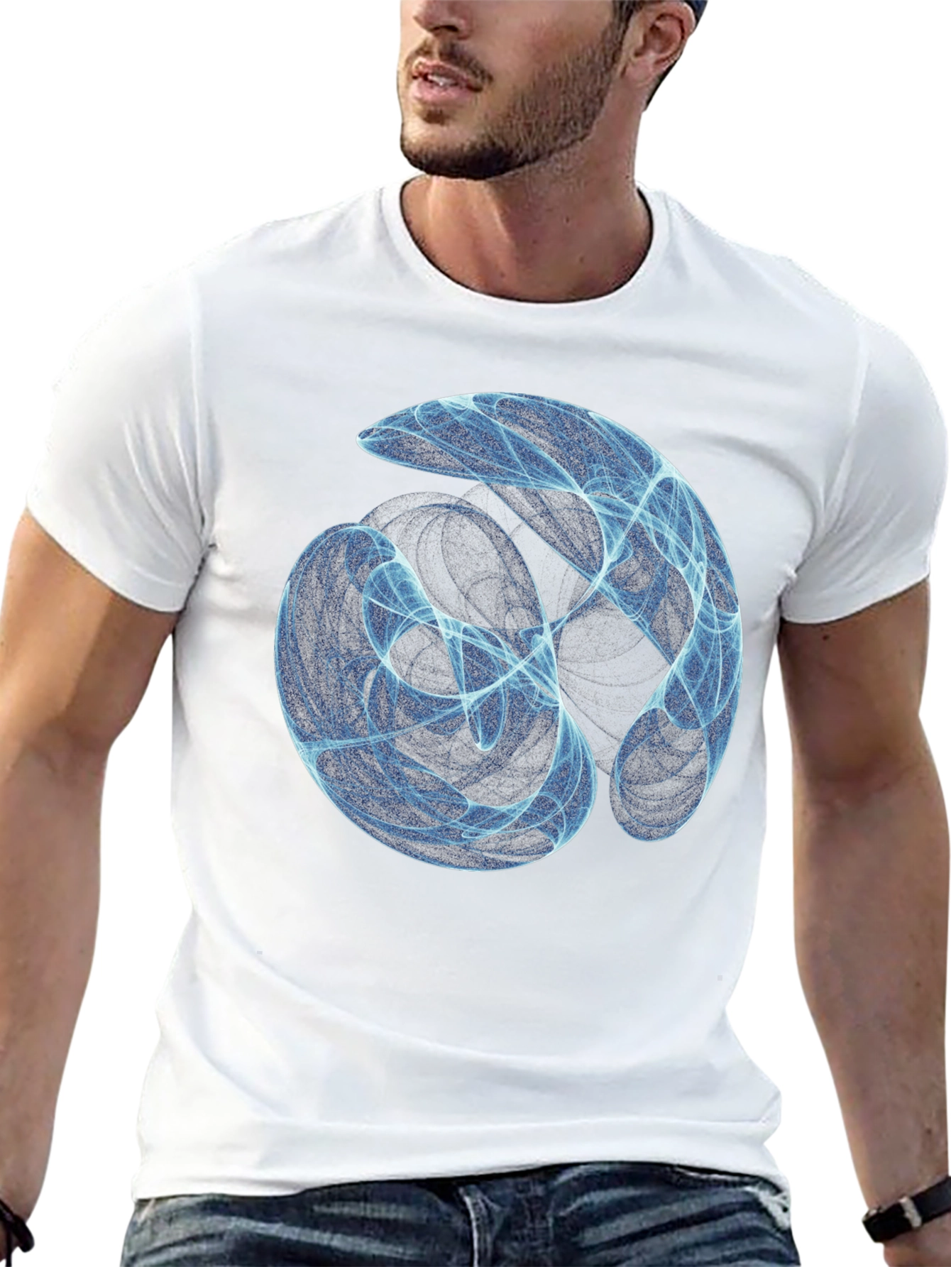 Abstract Swirl T-Shirt - Modern Graphic Tee