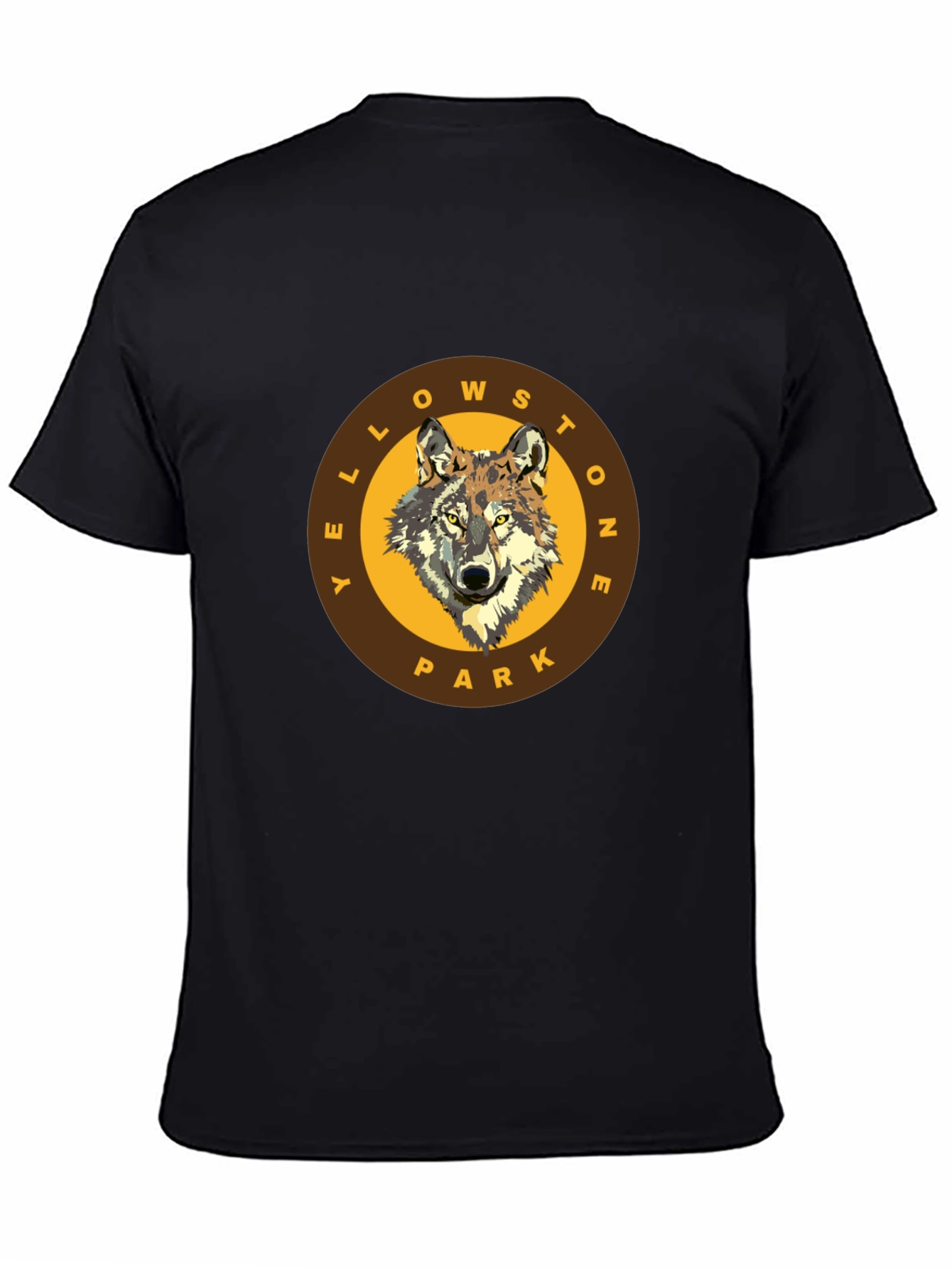 Yellowstone Park Wolf Graphic T-Shirt