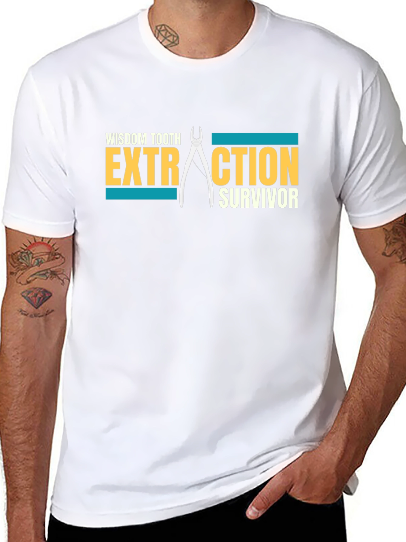 Wisdom Tooth Extraction Survivor Graphic T-Shirt