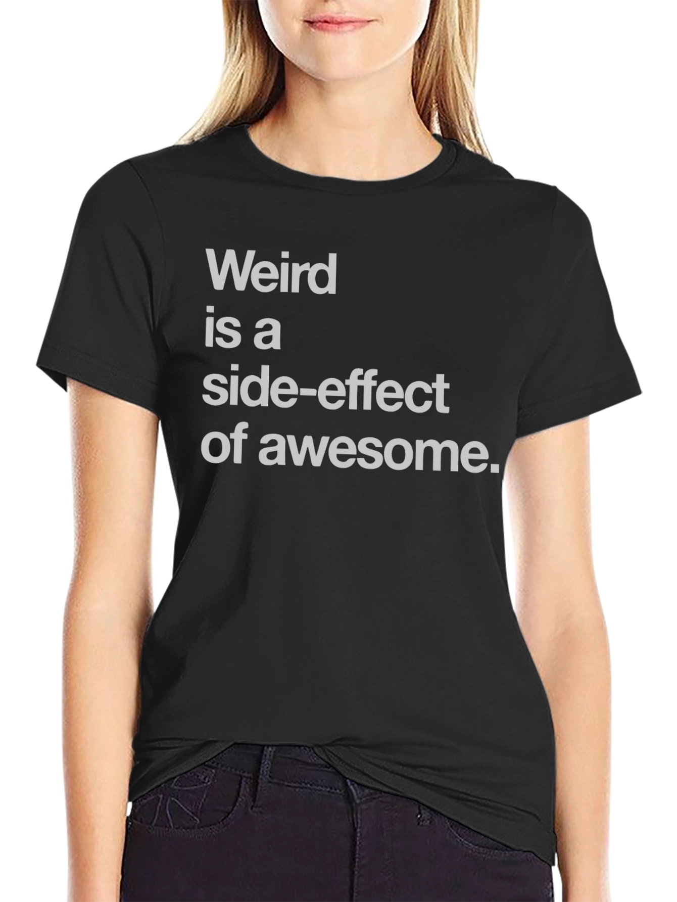 Weird is Awesome Tee - Black Graphic T-Shirt