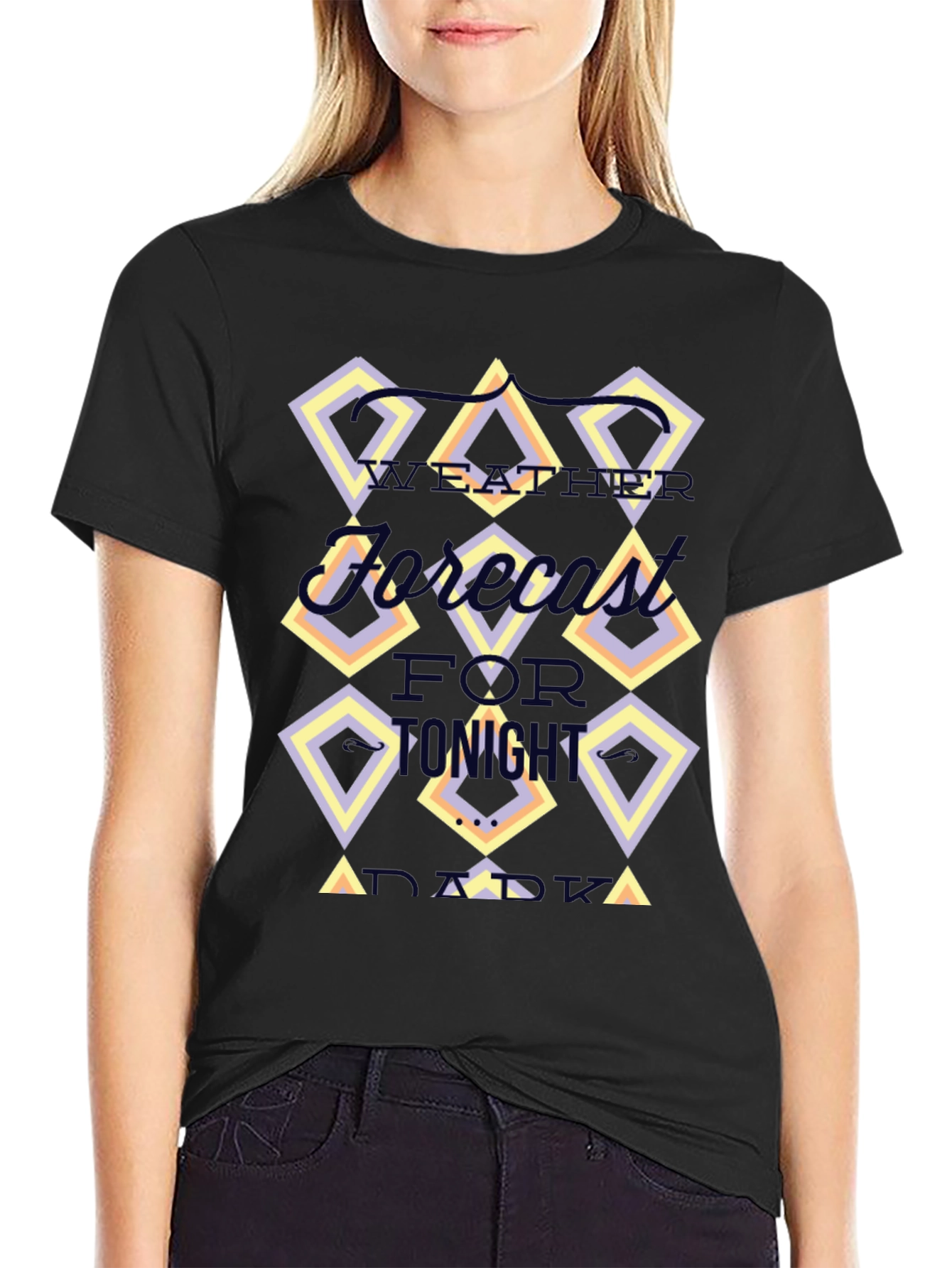 Weather Forecast T-Shirt - Black Graphic Tee