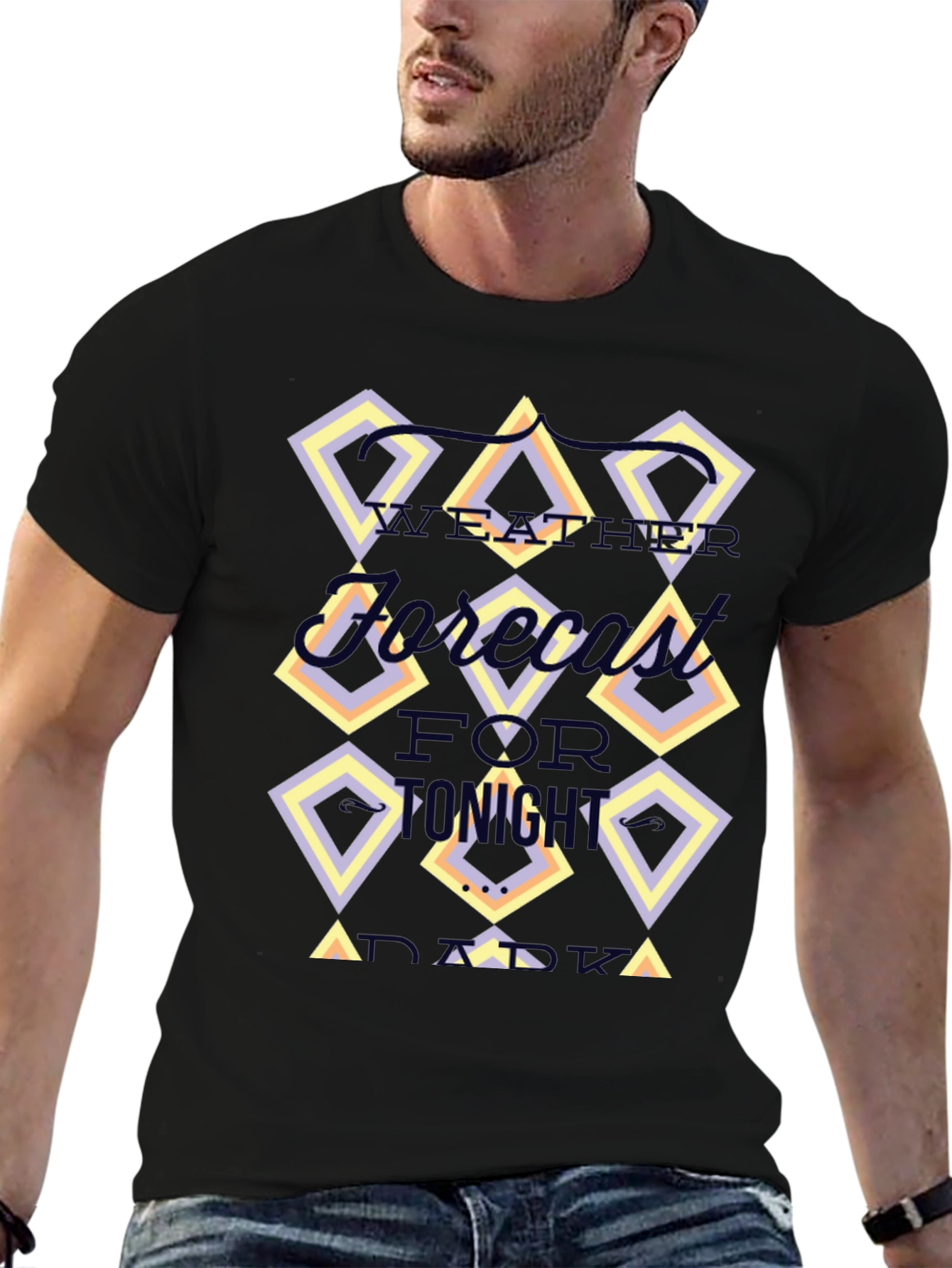Weather Forecast T-Shirt - Black Graphic Tee