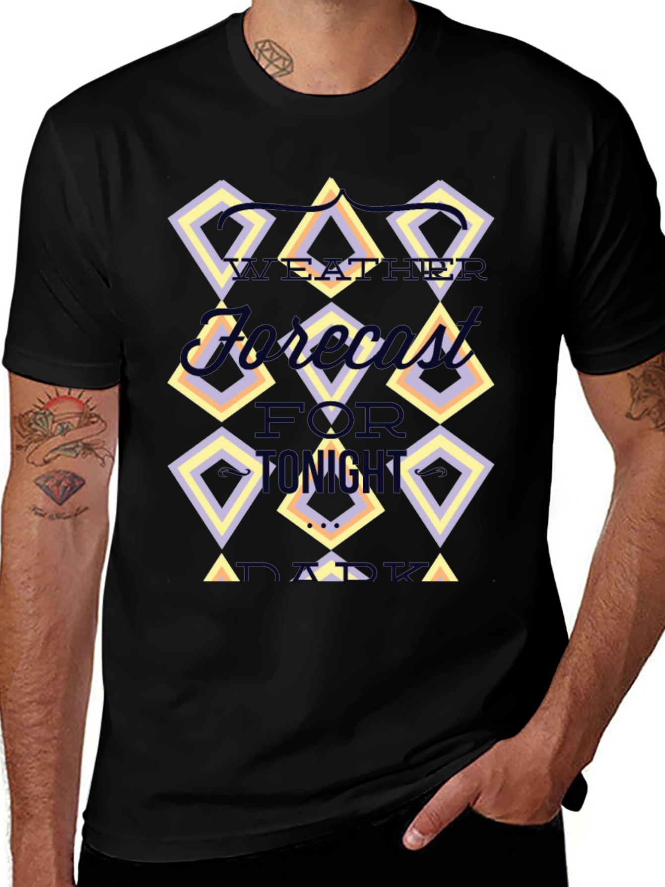 Weather Forecast T-Shirt - Black Graphic Tee
