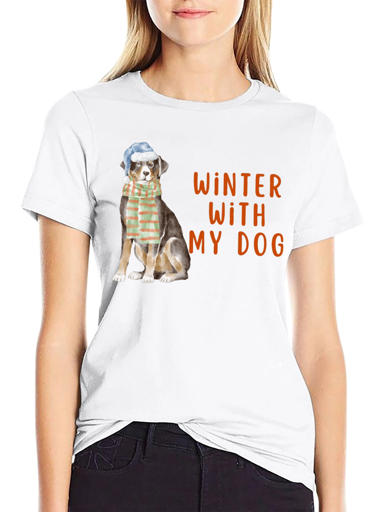 Winter With My Dog Graphic Tee