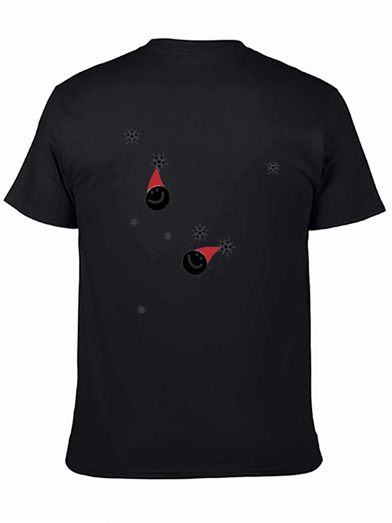 Whimsical Winter Tee - Santa Hat Design