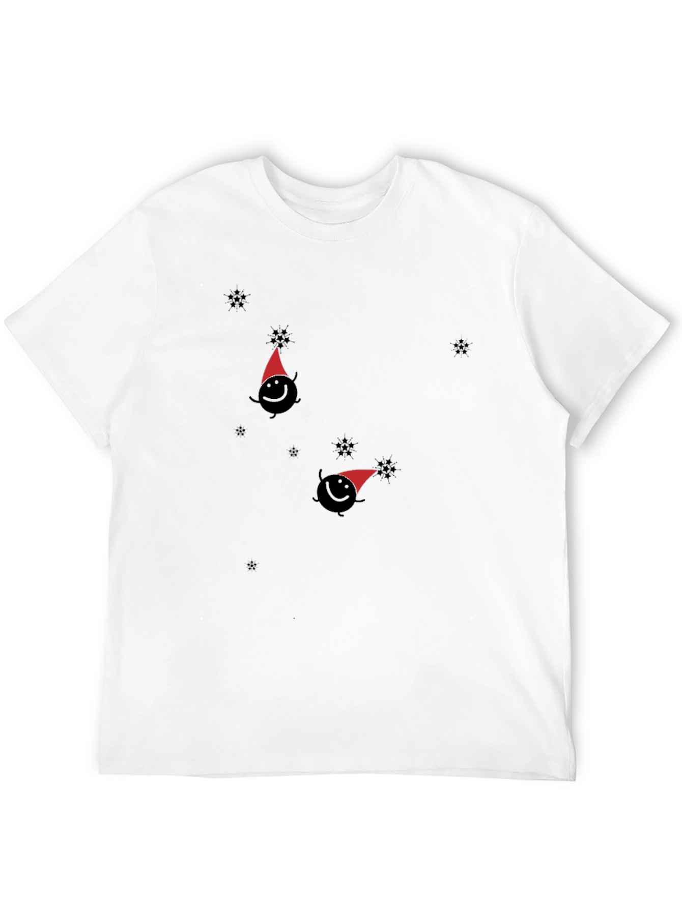Whimsical Winter Tee - Santa Hat Design