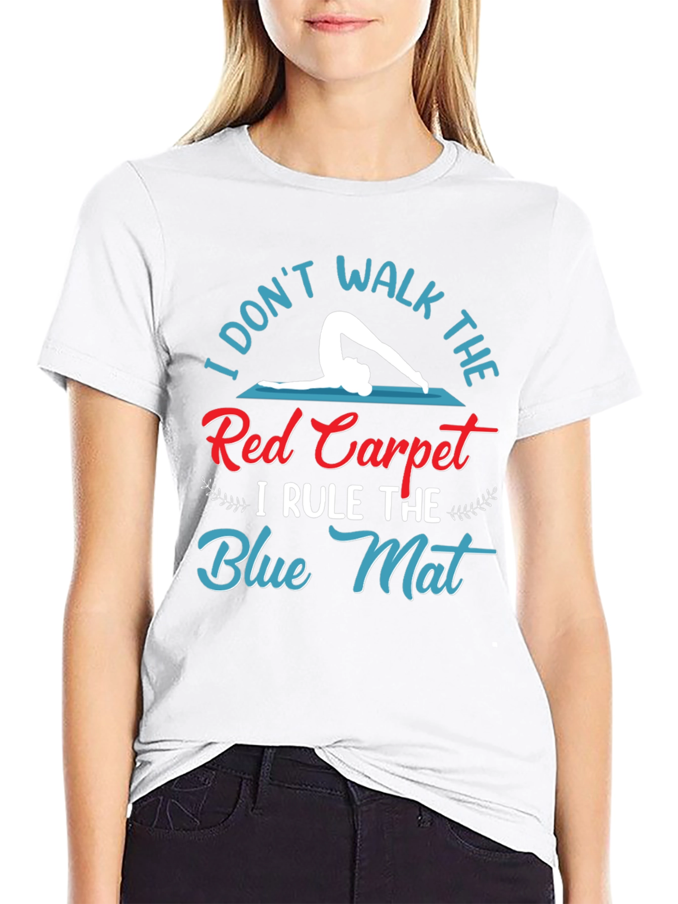 Yoga Lover T-Shirt: Rule the Blue Mat!
