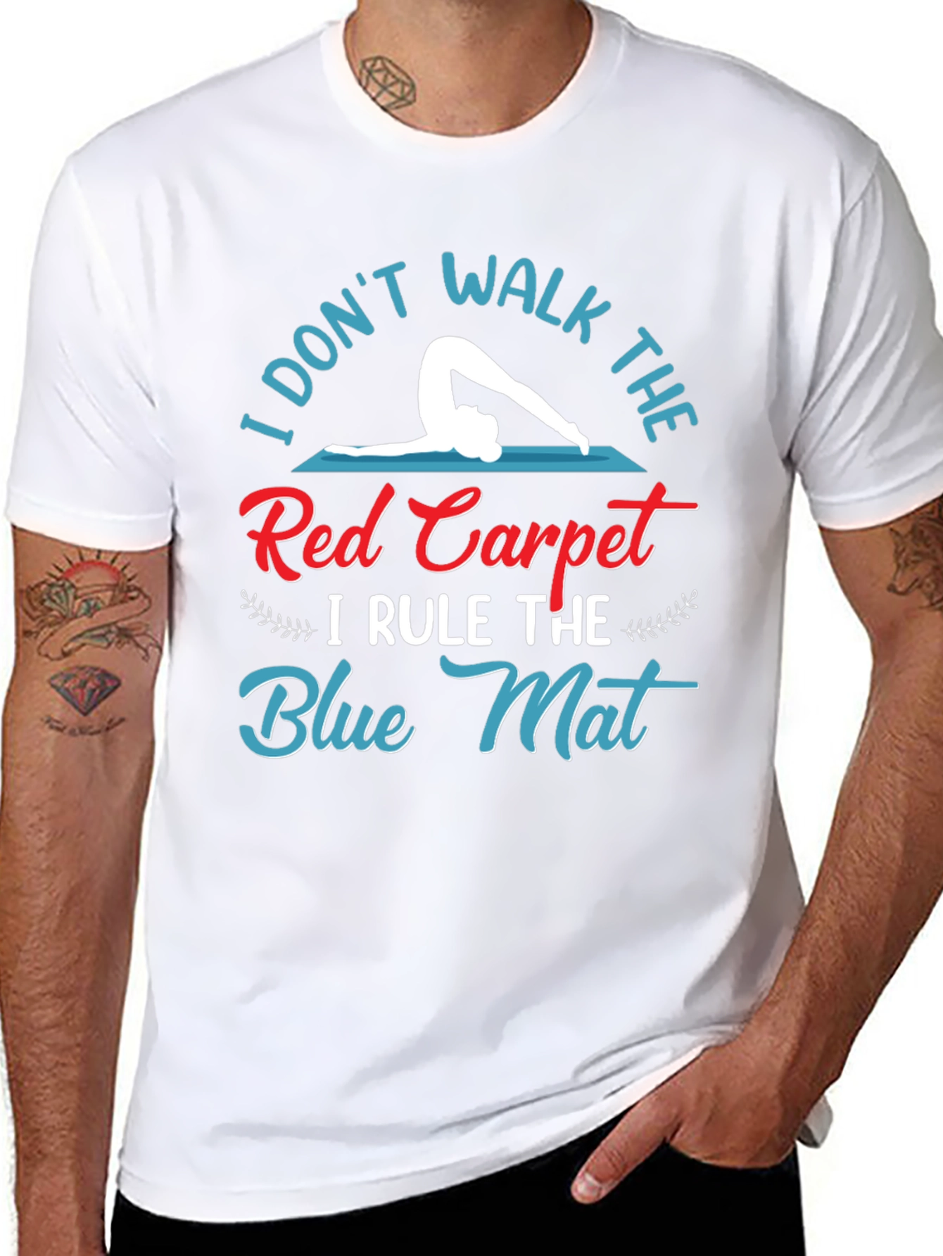 Yoga Lover T-Shirt: Rule the Blue Mat!