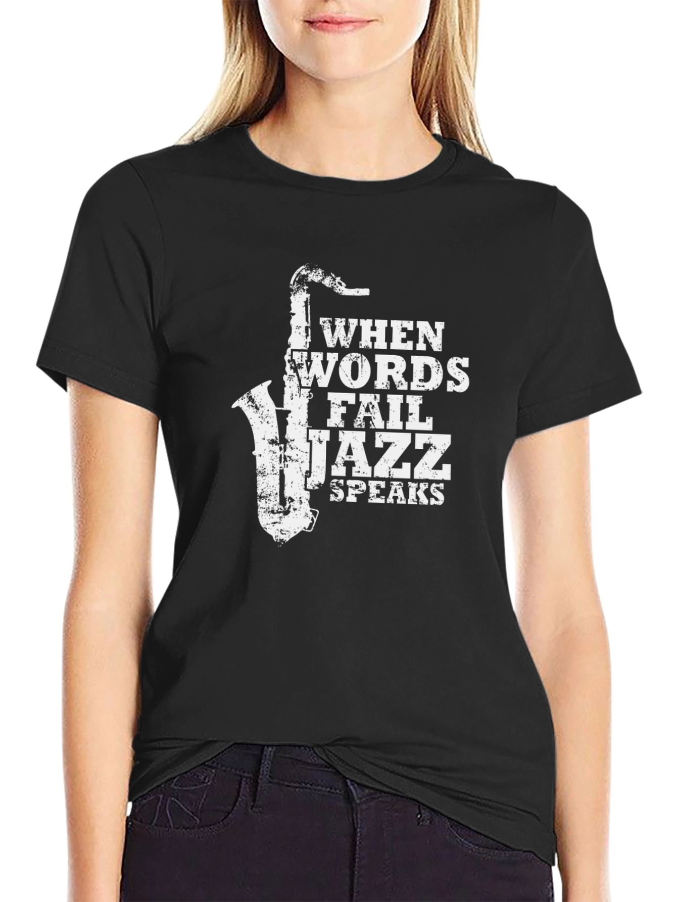 When Words Fail Jazz Speaks T-Shirt