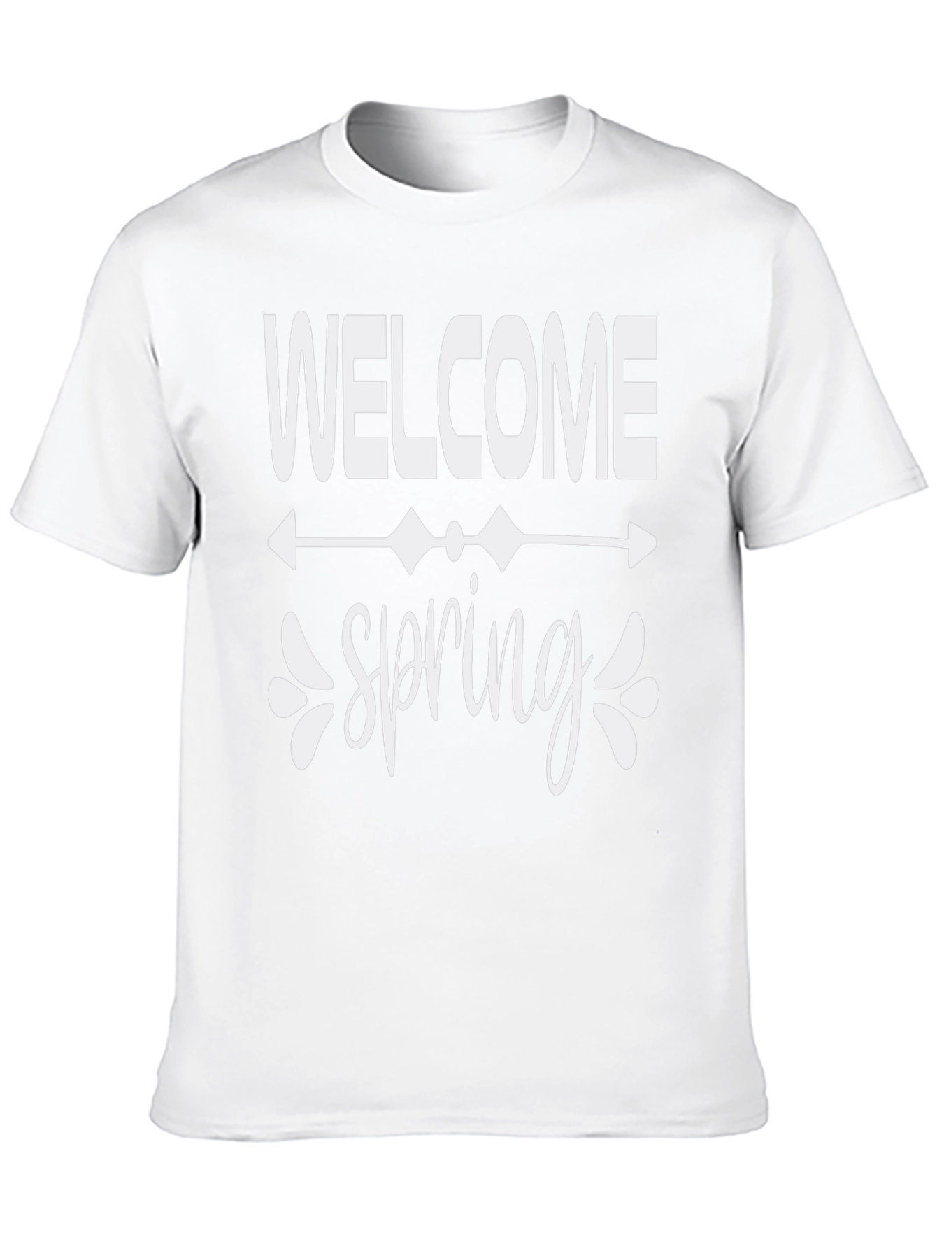 Welcome Spring Black Graphic Tee