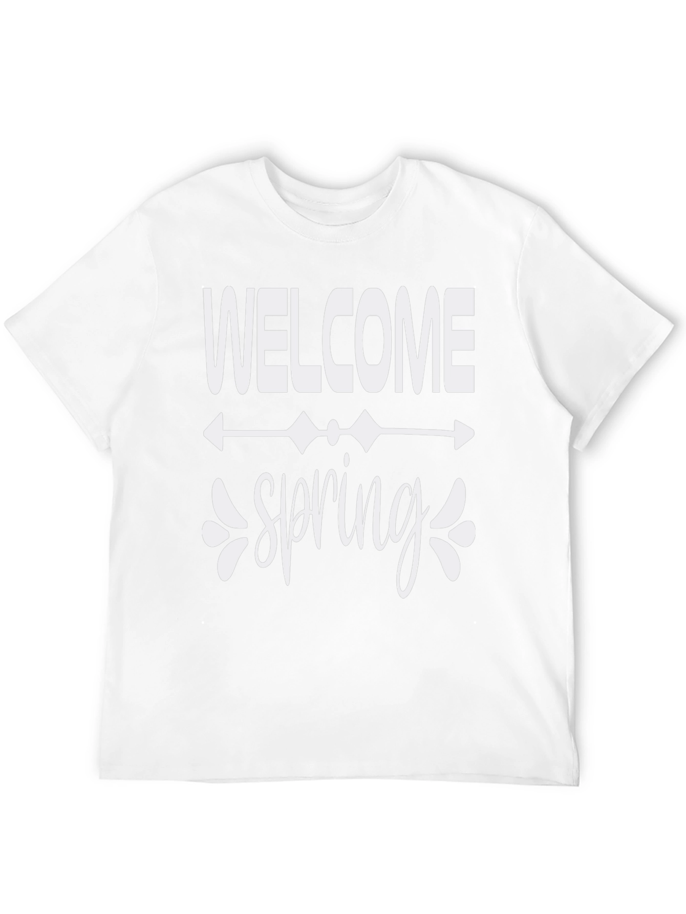 Welcome Spring Black Graphic Tee
