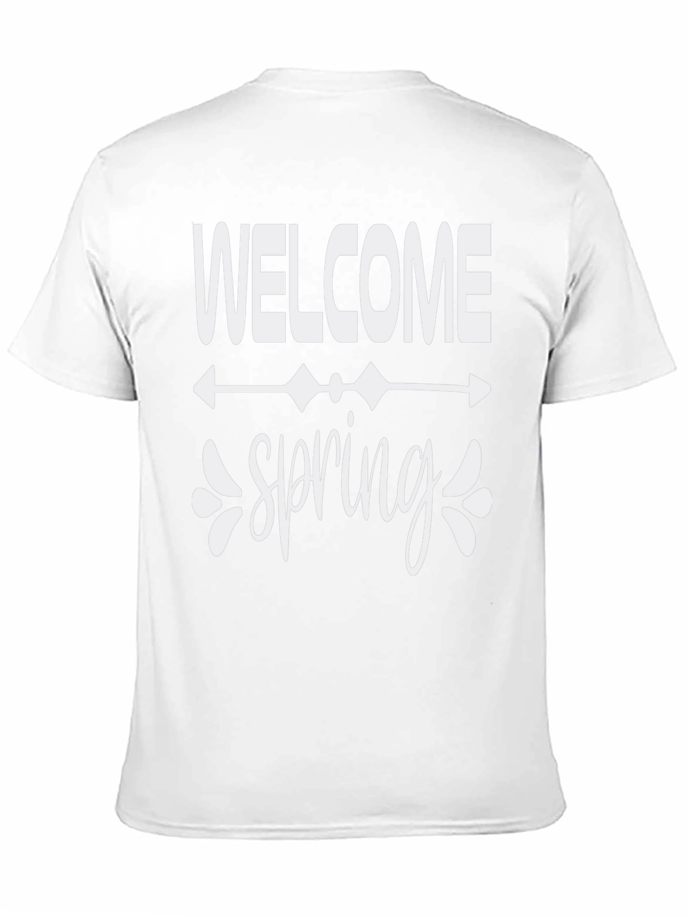 Welcome Spring Black Graphic Tee