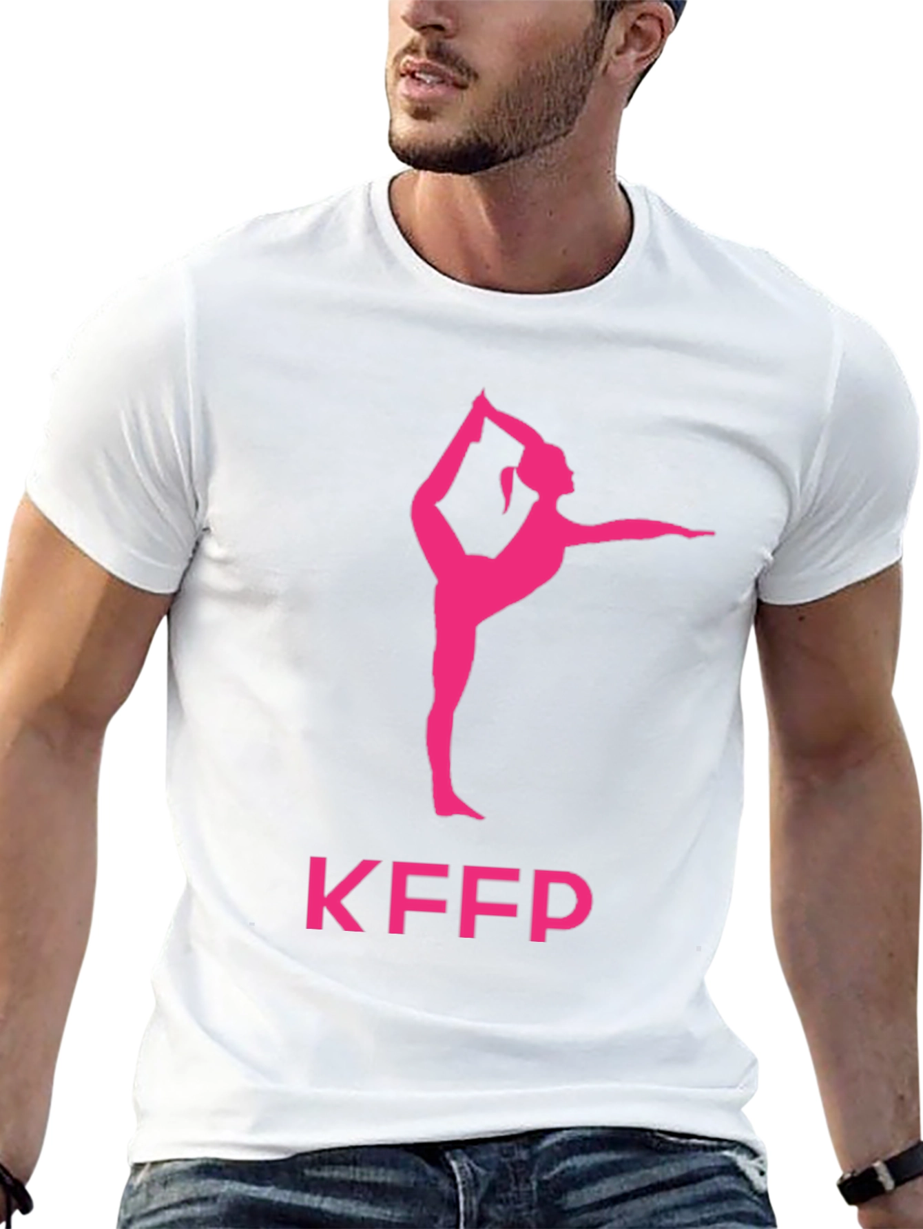 Yoga Pose Graphic Tee - KFPP Black T-Shirt