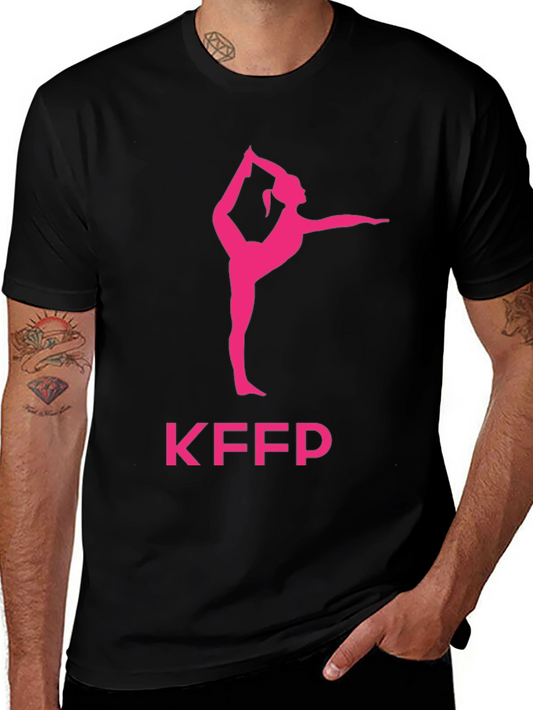 Yoga Pose Graphic Tee - KFPP Black T-Shirt