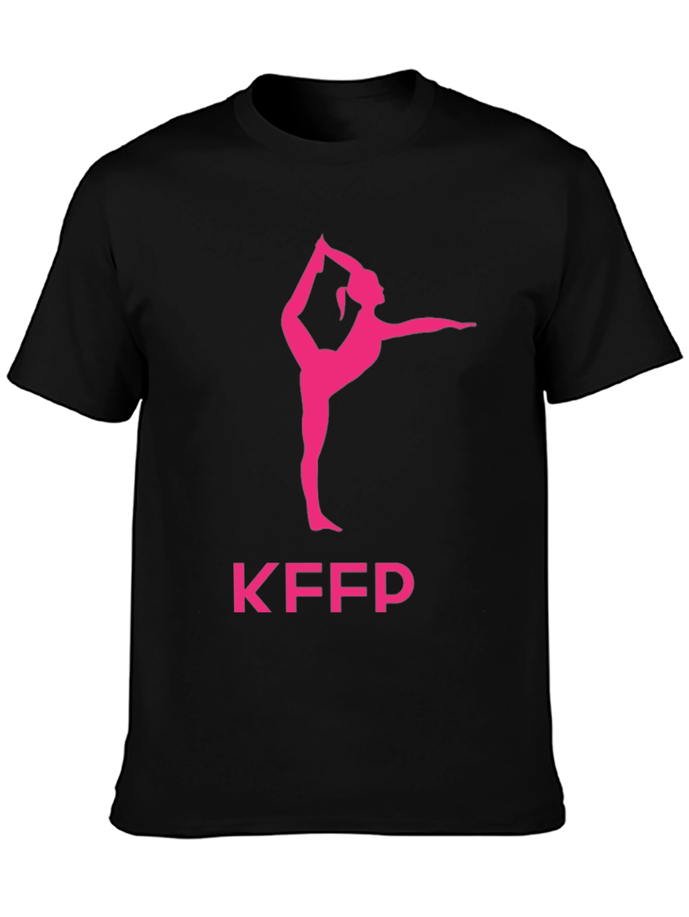 Yoga Pose Graphic Tee - KFPP Black T-Shirt