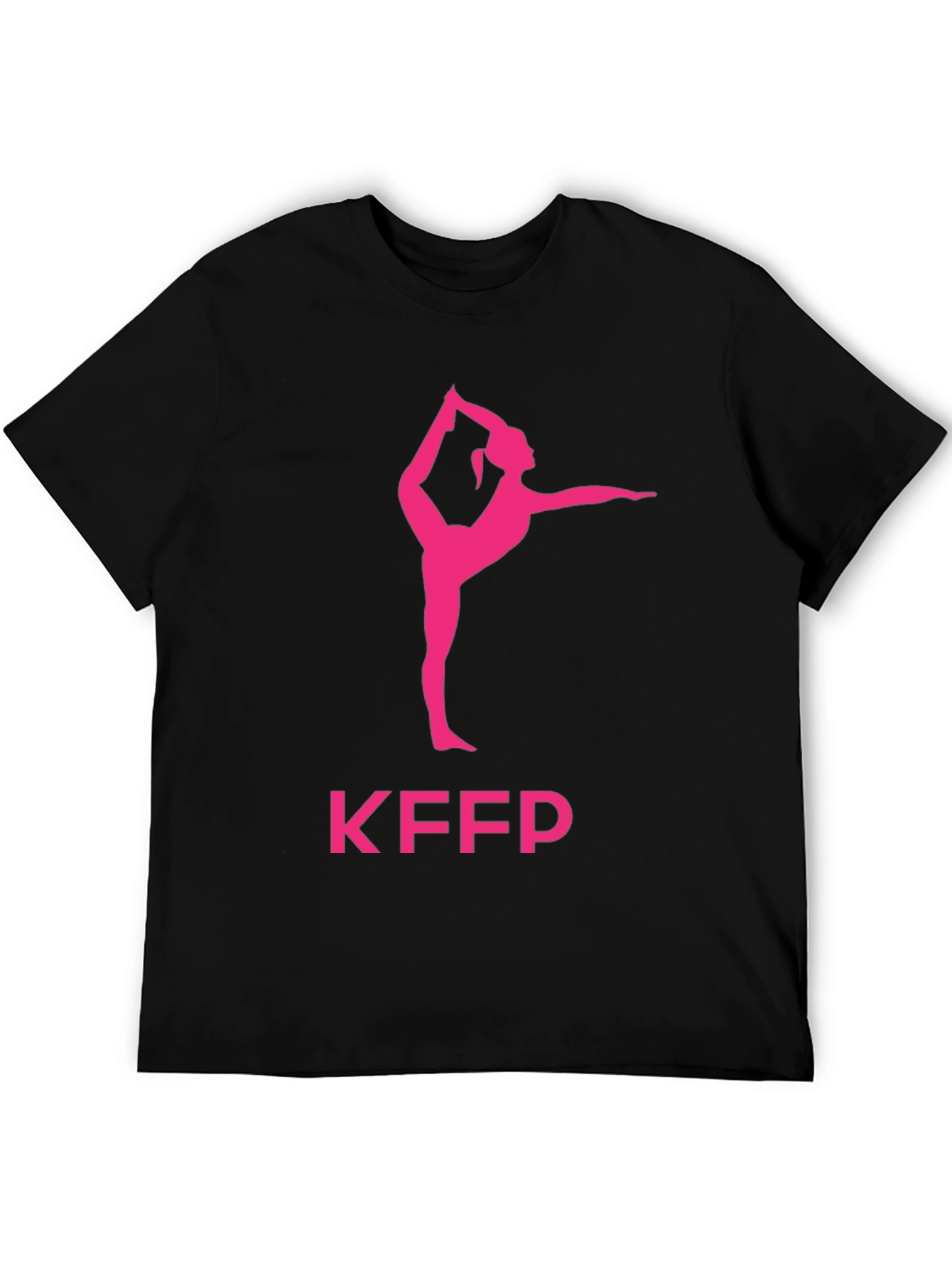 Yoga Pose Graphic Tee - KFPP Black T-Shirt