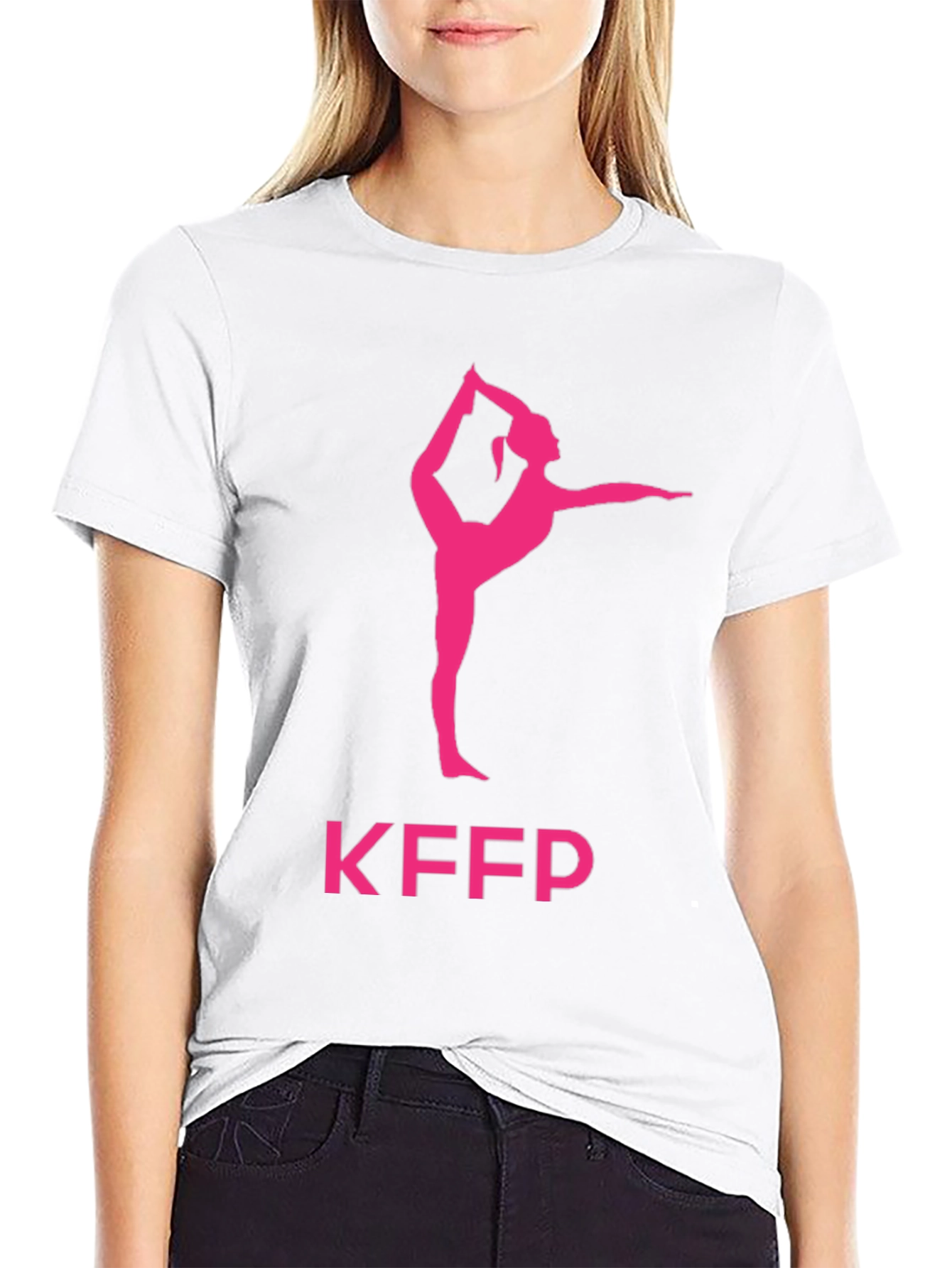 Yoga Pose Graphic Tee - KFPP Black T-Shirt
