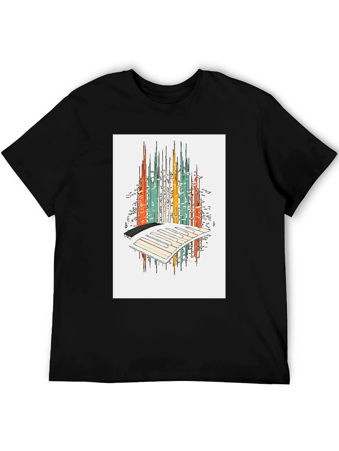 Abstract City Keyboard T-Shirt